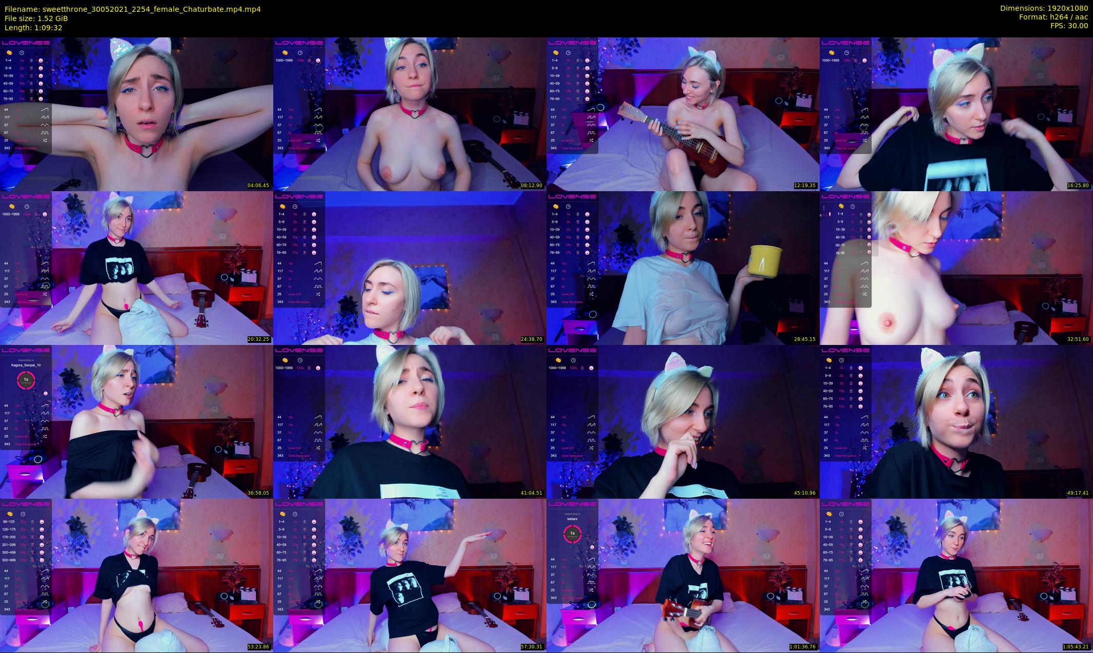 sweetthrone — 70 minute Chaturbate couple cam show recording, 1080p, May 30, 2021