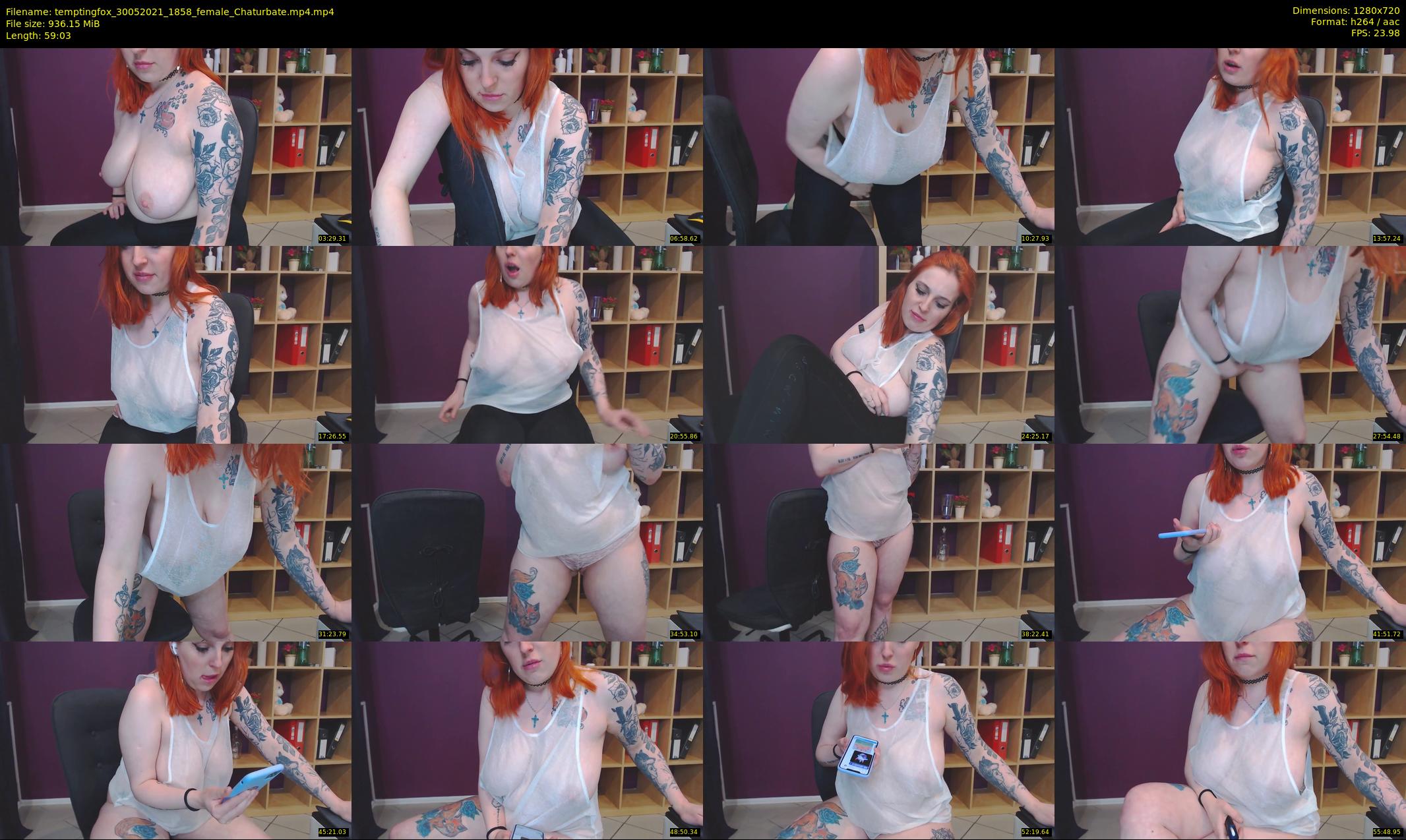 temptingfox — 60 minute Chaturbate female cam show recording, 720p, May 30, 2021
