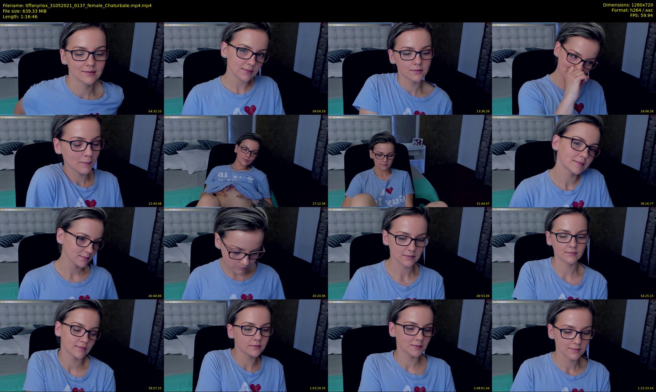 tiffanyriox — 77 minute Chaturbate female cam show recording, 720p, May 31, 2021