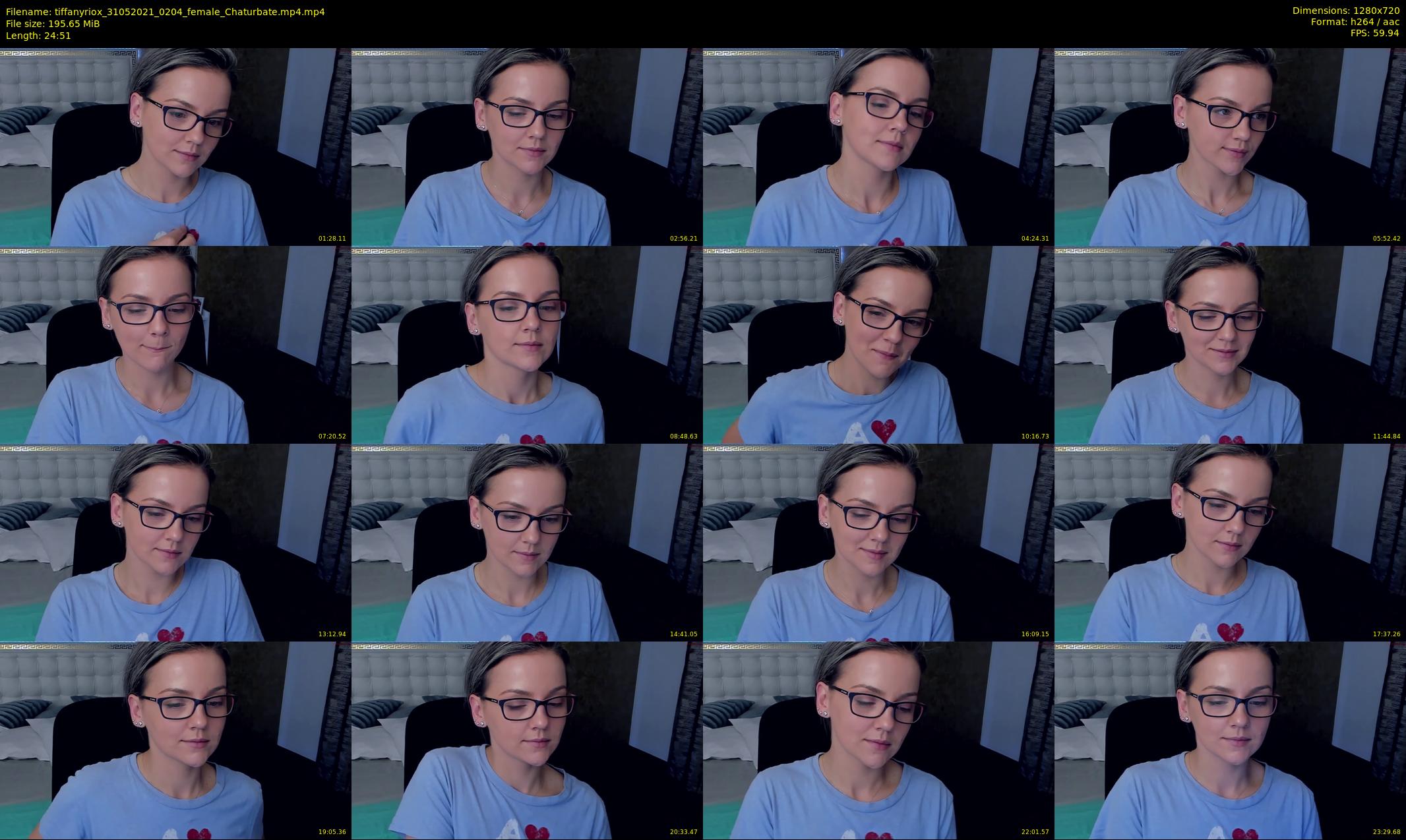tiffanyriox — 25 minute Chaturbate female cam show recording, 720p, May 31, 2021