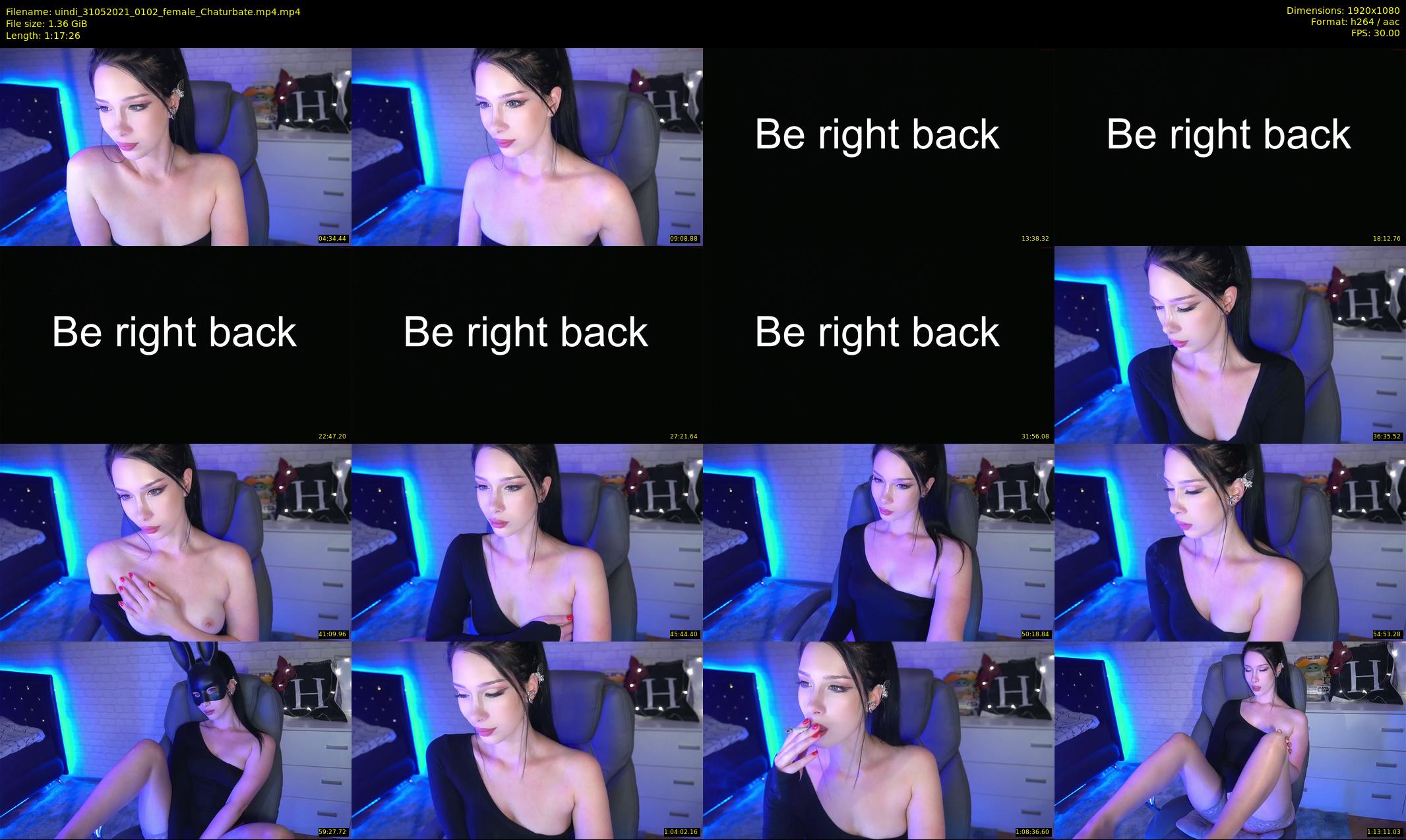 uindi — 78 minute Chaturbate female cam show recording, 1080p, May 31, 2021