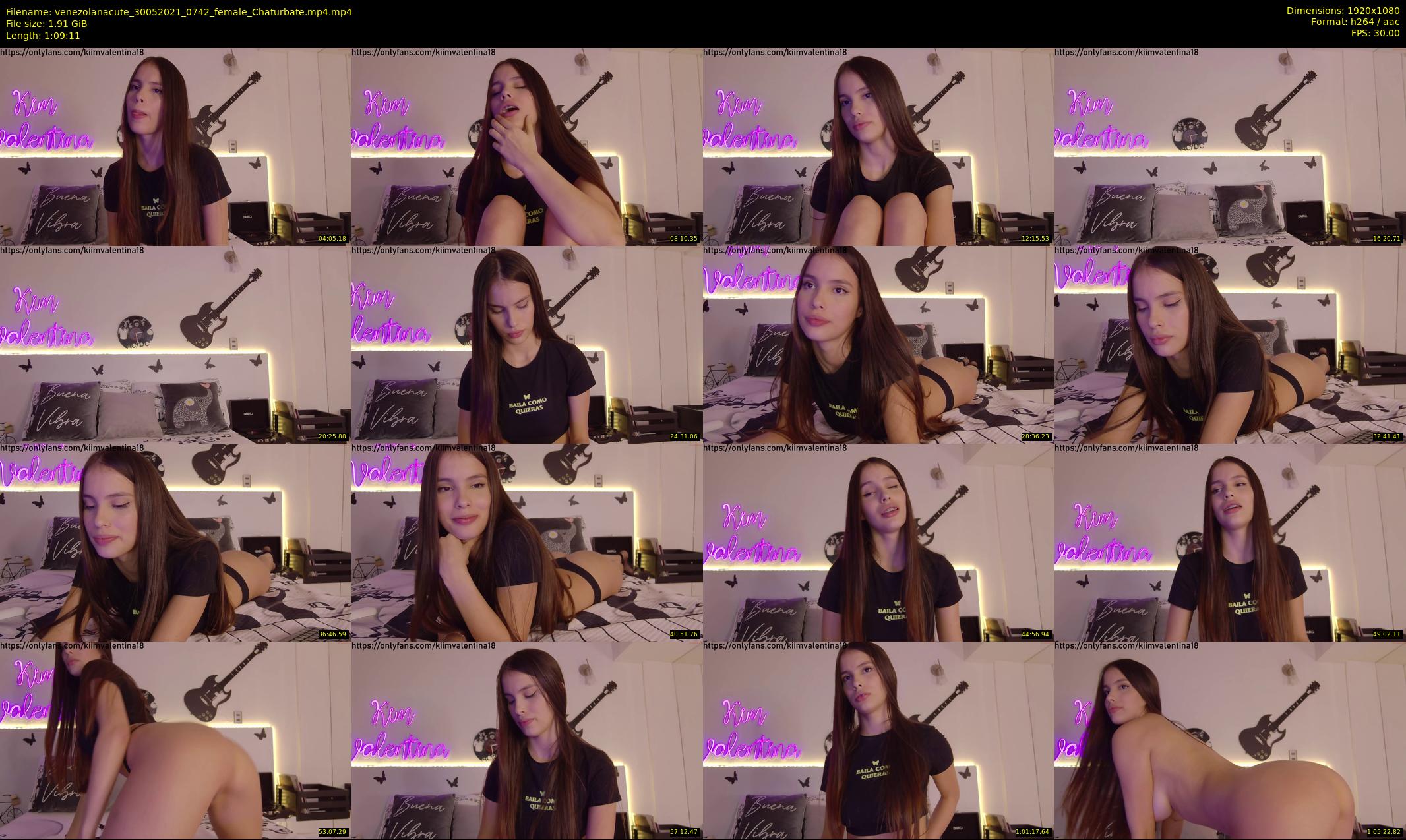 venezolanacute — 70 minute Chaturbate female cam show recording, 1080p, May 30, 2021