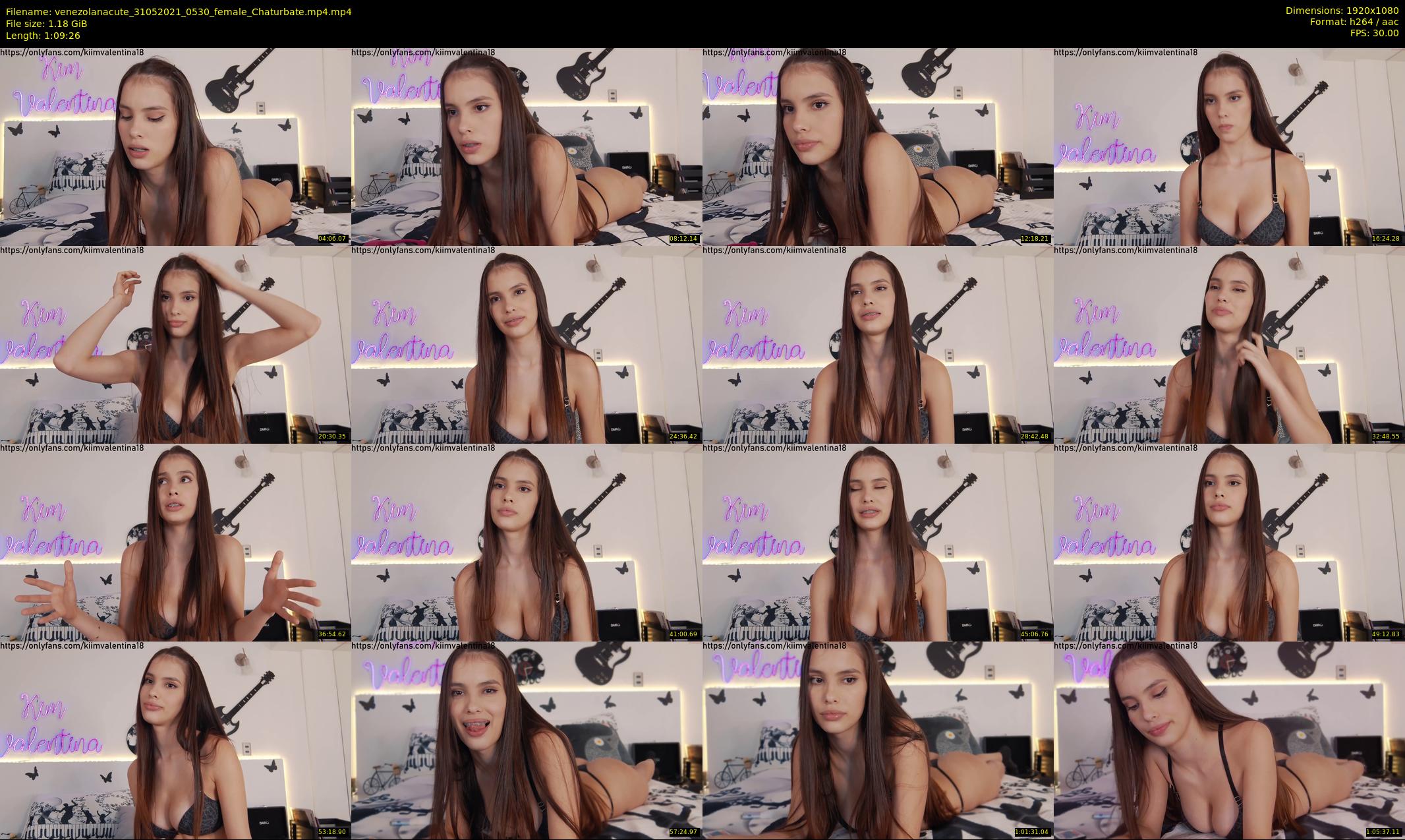 venezolanacute — 70 minute Chaturbate female cam show recording, 1080p, May 31, 2021