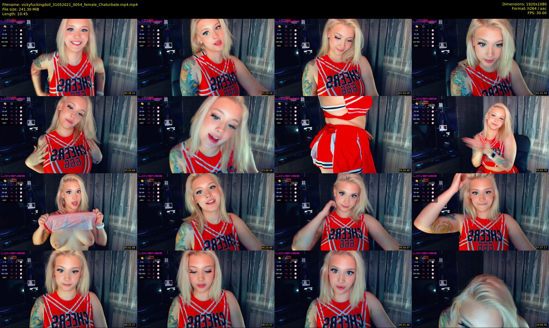 vickyfuckingdoll — 11 minute Chaturbate female cam show recording, 1080p, May 31, 2021