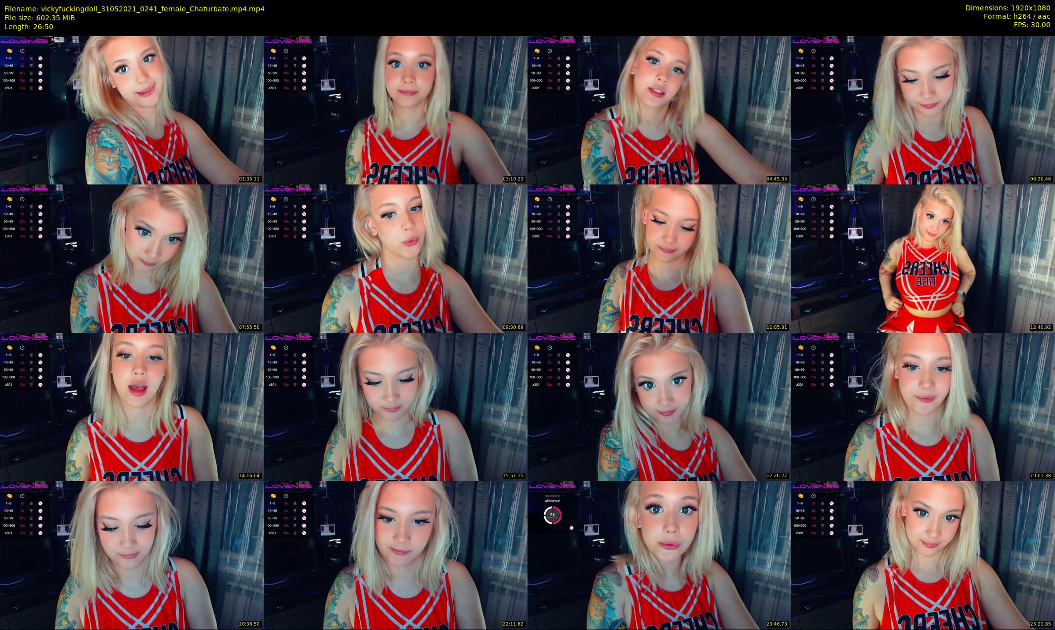 vickyfuckingdoll — 27 minute Chaturbate female cam show recording, 1080p, May 31, 2021