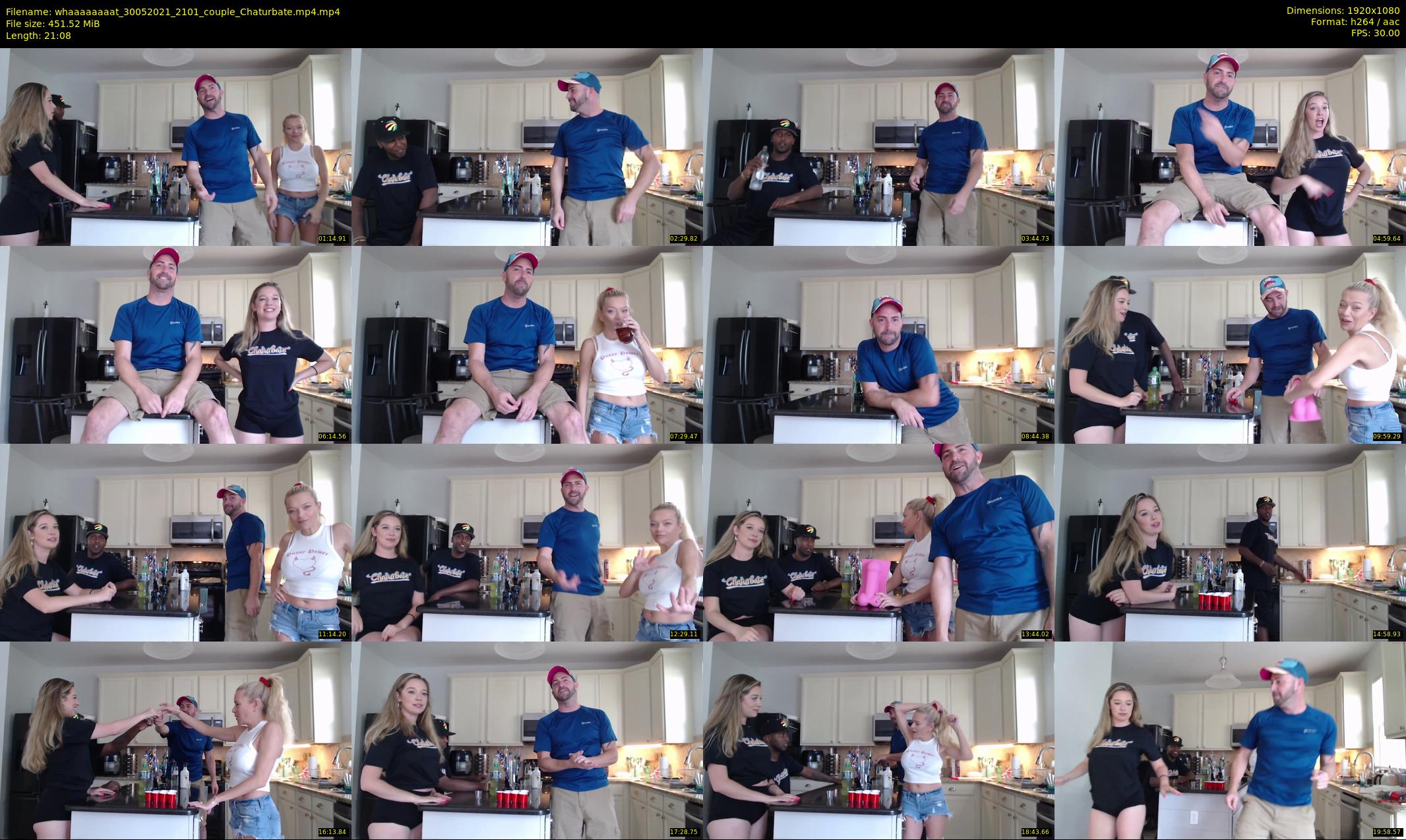 whaaaaaaaat — 22 minute Chaturbate couple cam show recording, 1080p, May 30, 2021