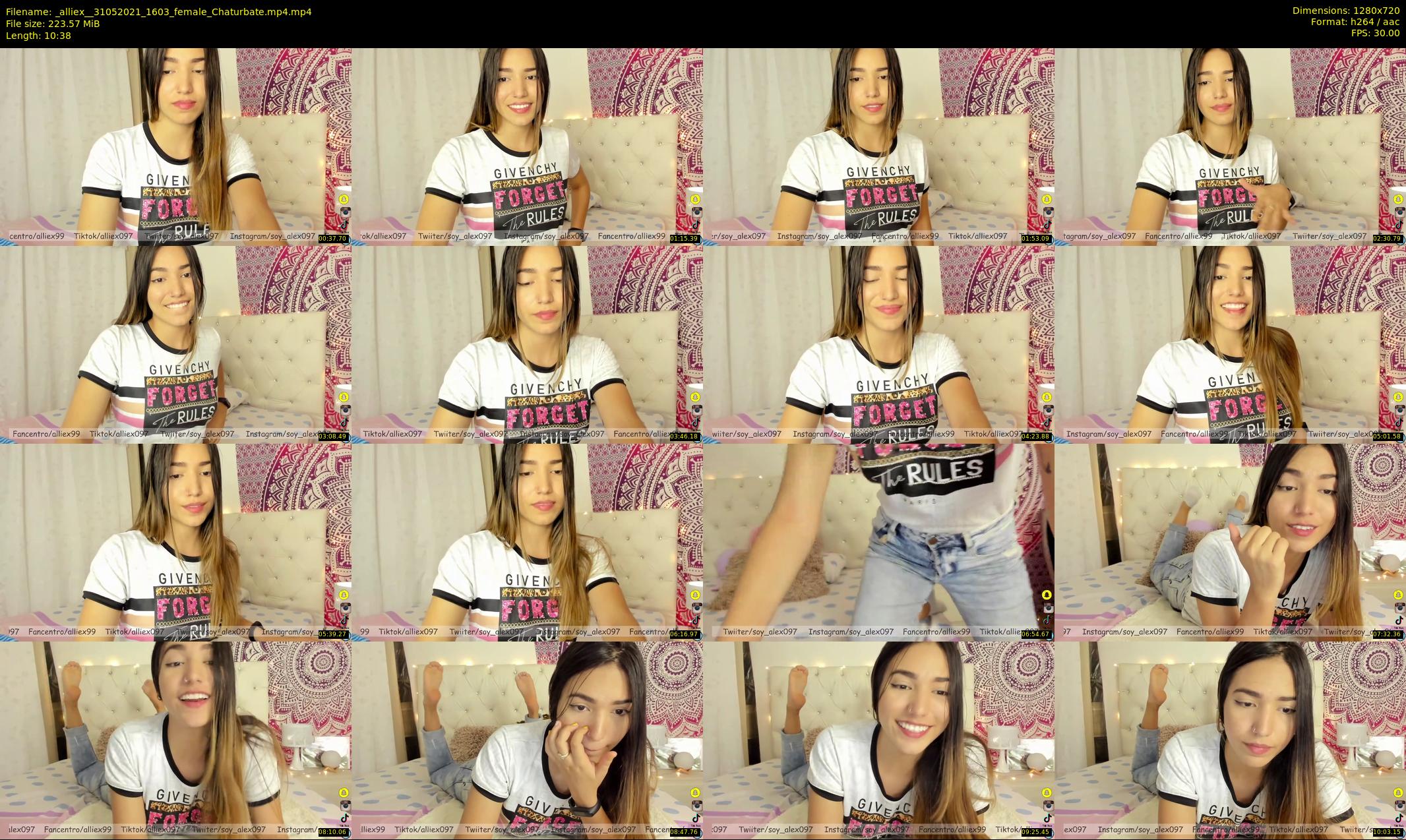 _alliex_ — 11 minute Chaturbate female cam show recording, 720p, May 31, 2021