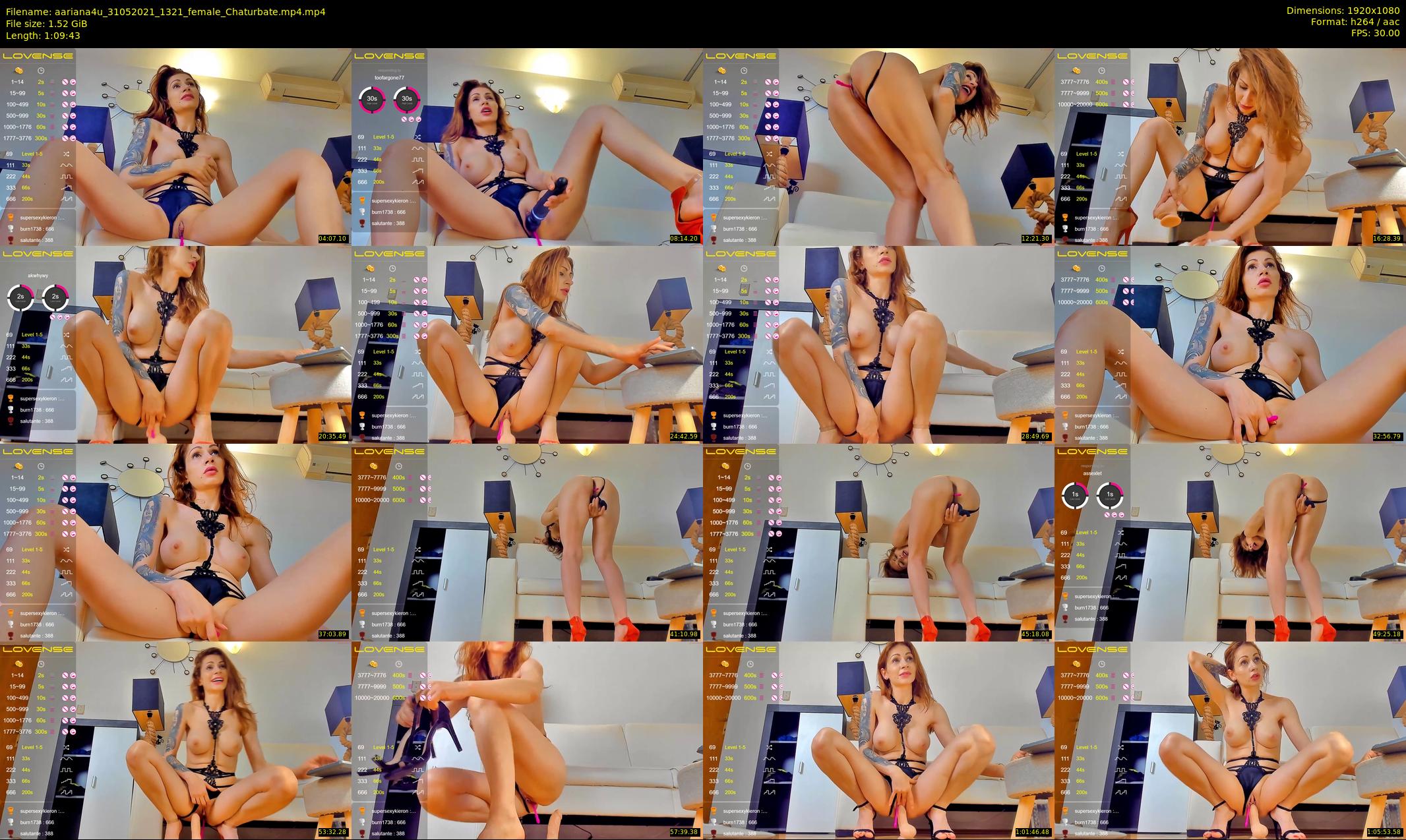 aariana4u — 70 minute Chaturbate female cam show recording, 1080p, May 31, 2021