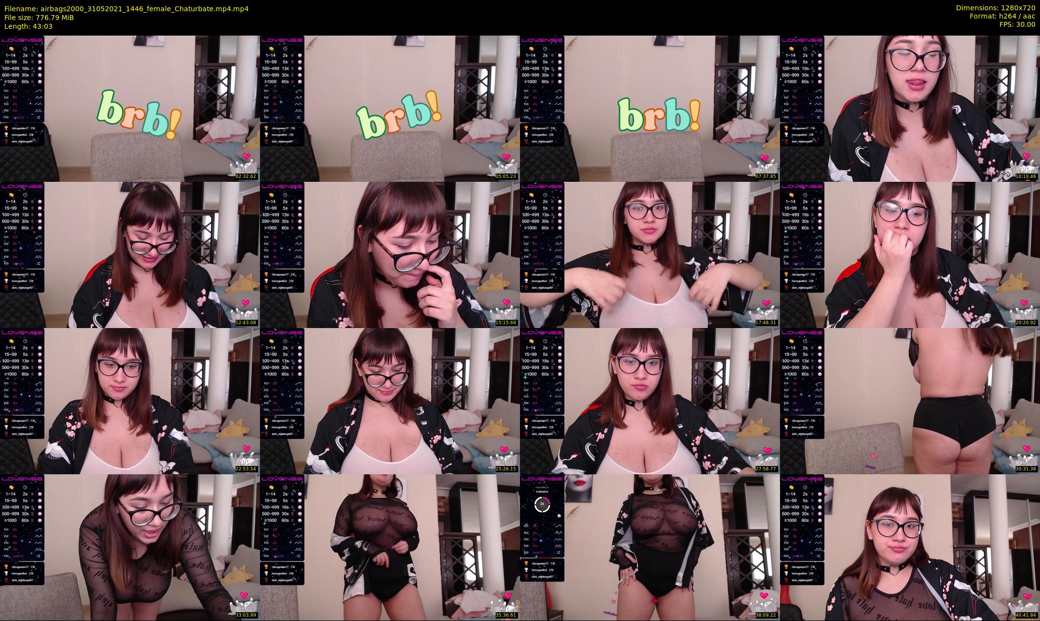 airbags2000 — 44 minute Chaturbate female cam show recording, 720p, May 31, 2021