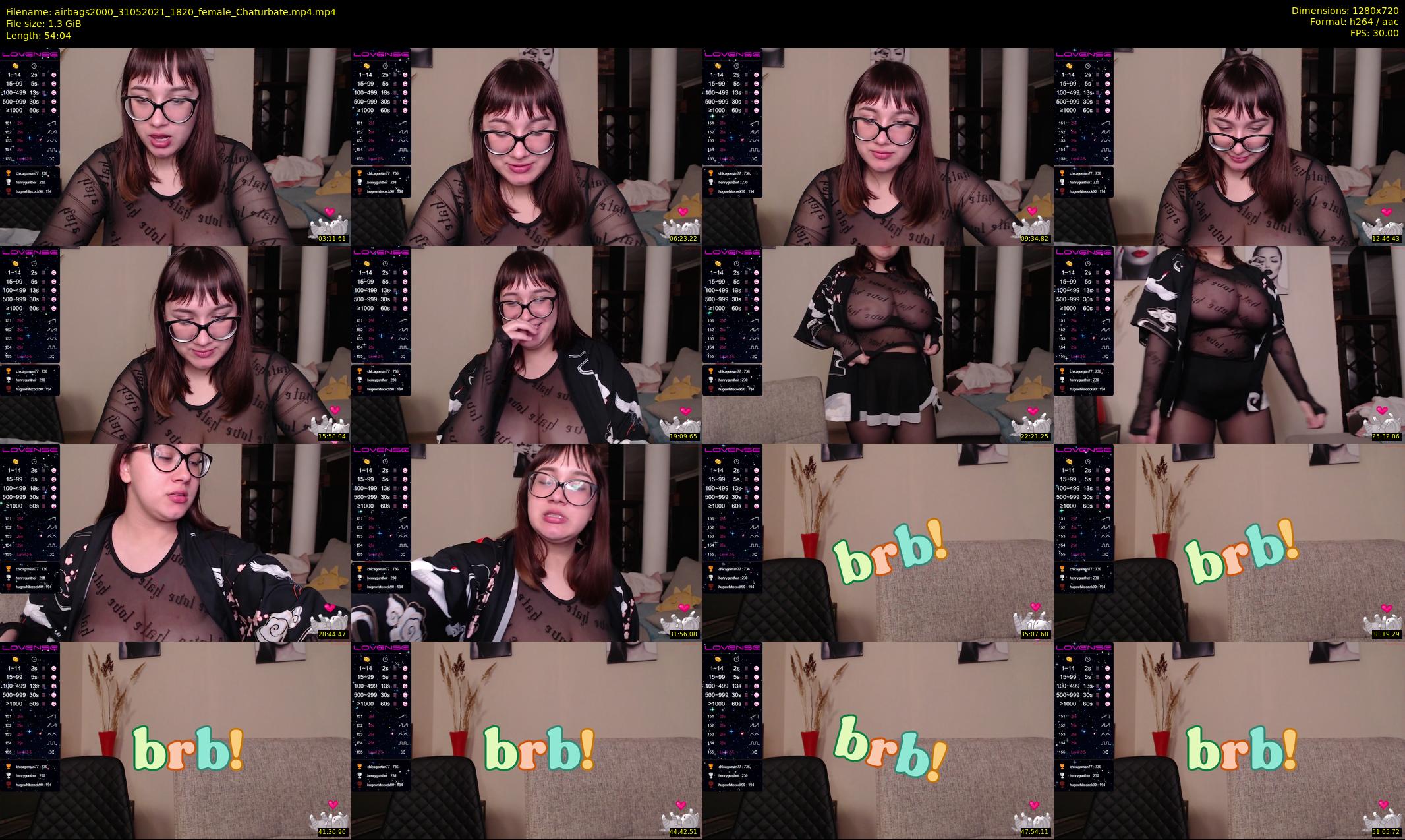 airbags2000 — 55 minute Chaturbate female cam show recording, 720p, May 31, 2021