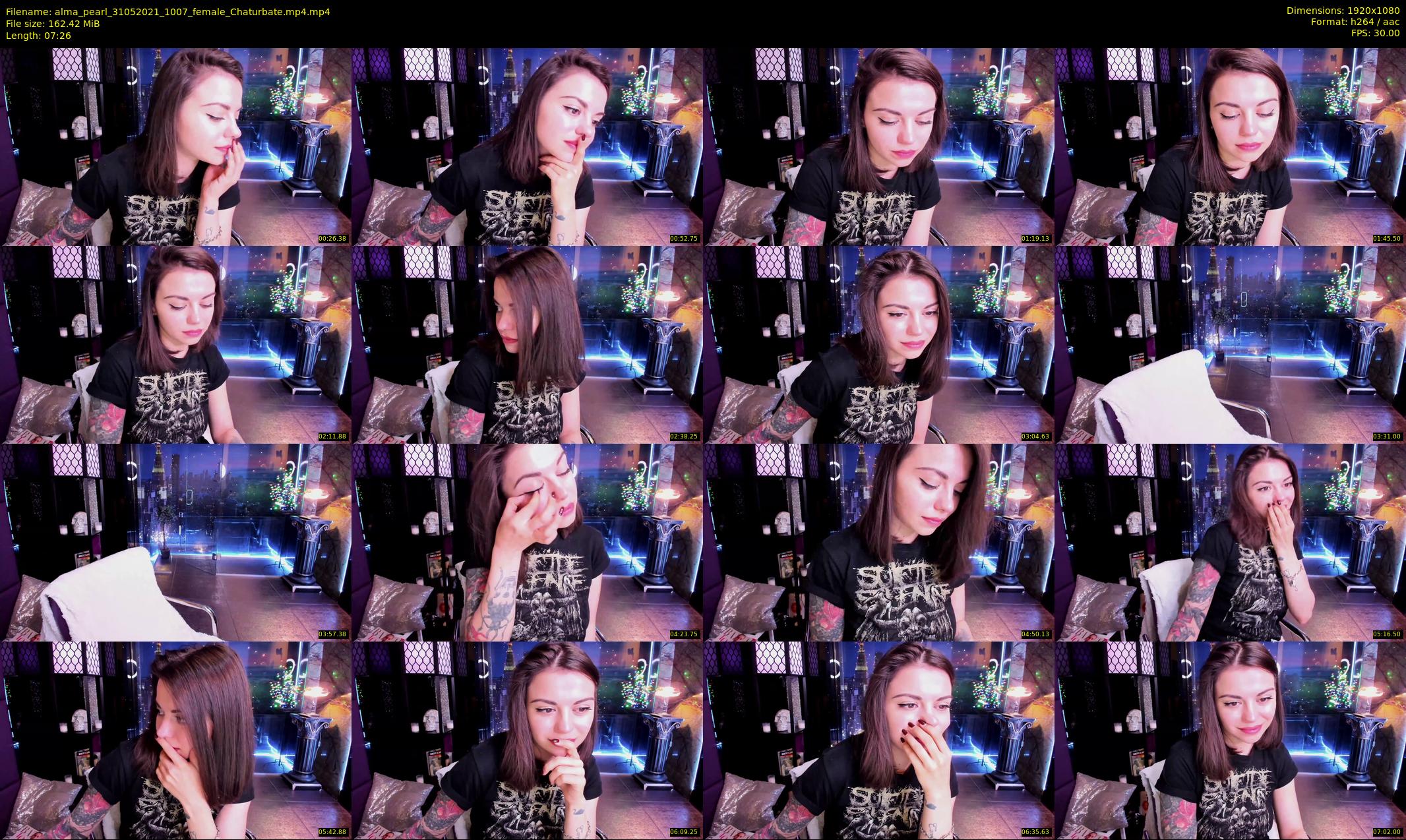 alma_pearl — 8 minute Chaturbate female cam show recording, 1080p, May 31, 2021