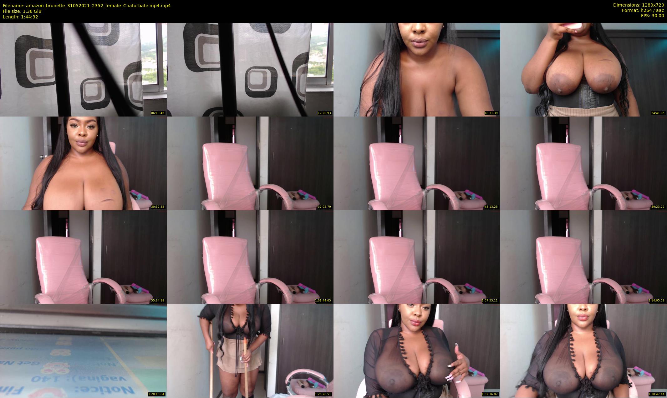 amazon_brunette — 105 minute Chaturbate female cam show recording, 720p, May 31, 2021