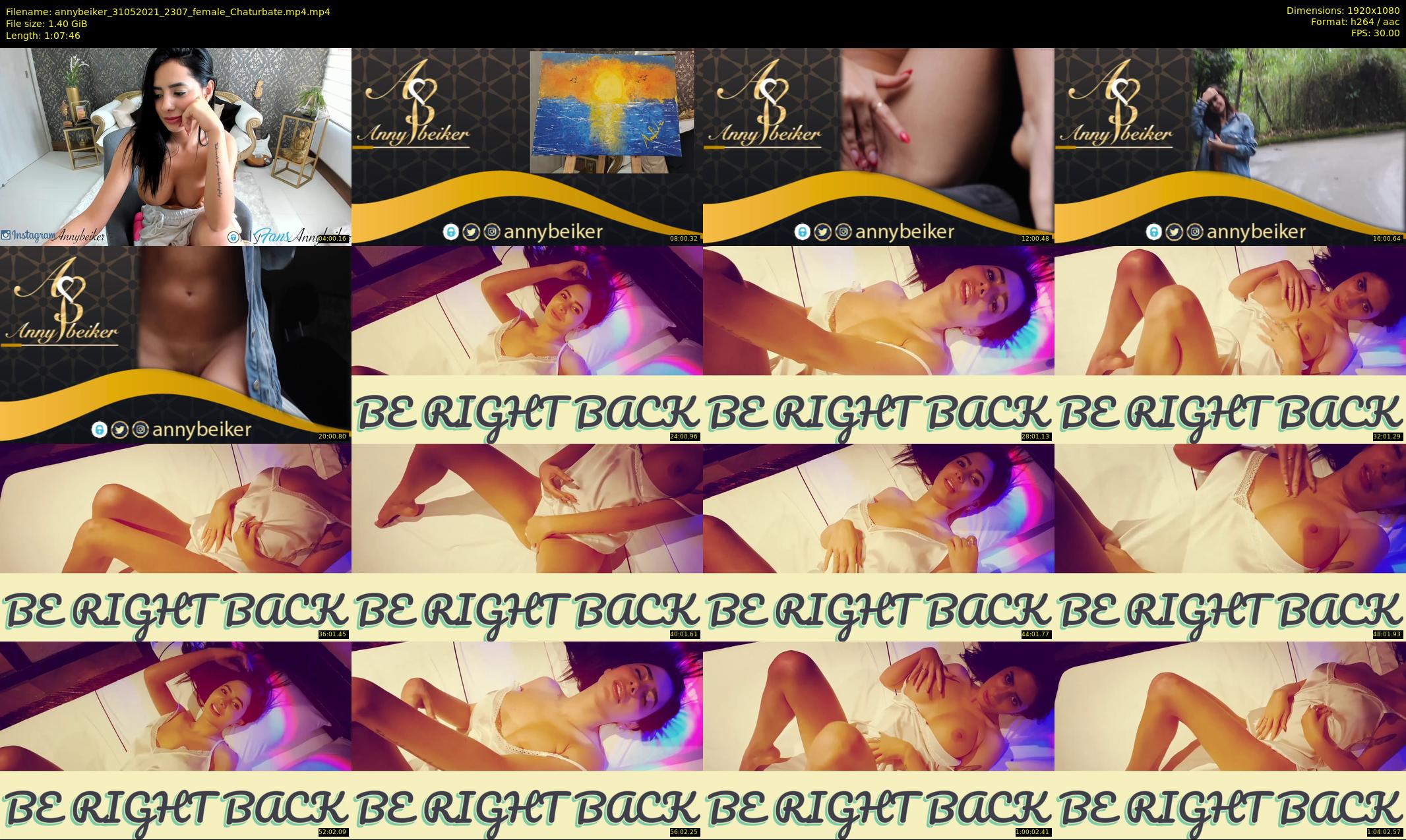 annybeiker — 68 minute Chaturbate female cam show recording, 1080p, May 31, 2021