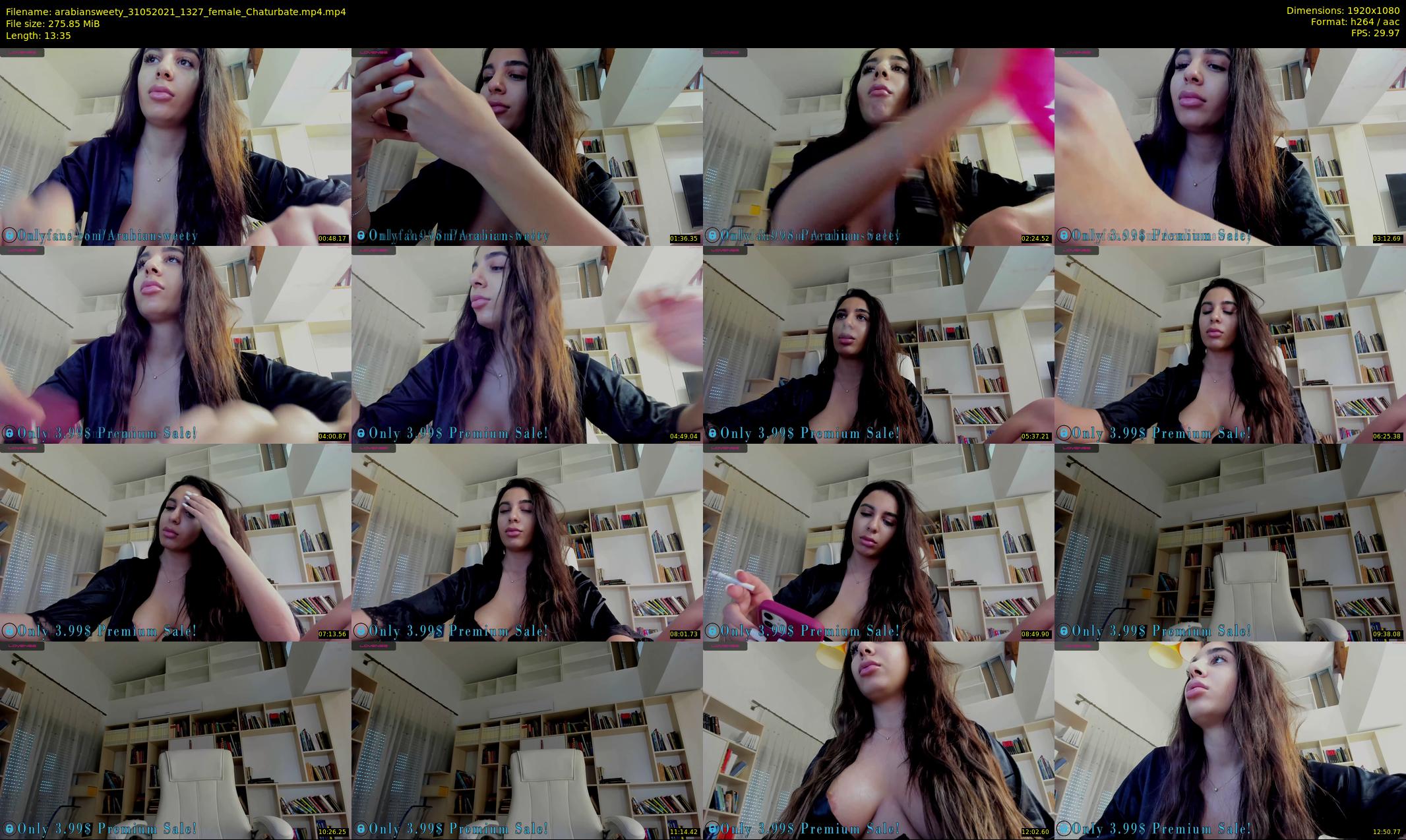 arabiansweety — 14 minute Chaturbate female cam show recording, 1080p, May 31, 2021