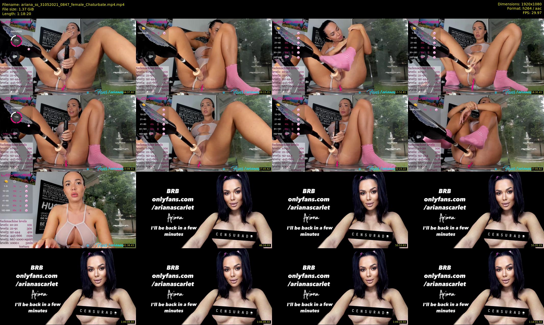 ariana_ss — 79 minute Chaturbate female cam show recording, 1080p, May 31, 2021