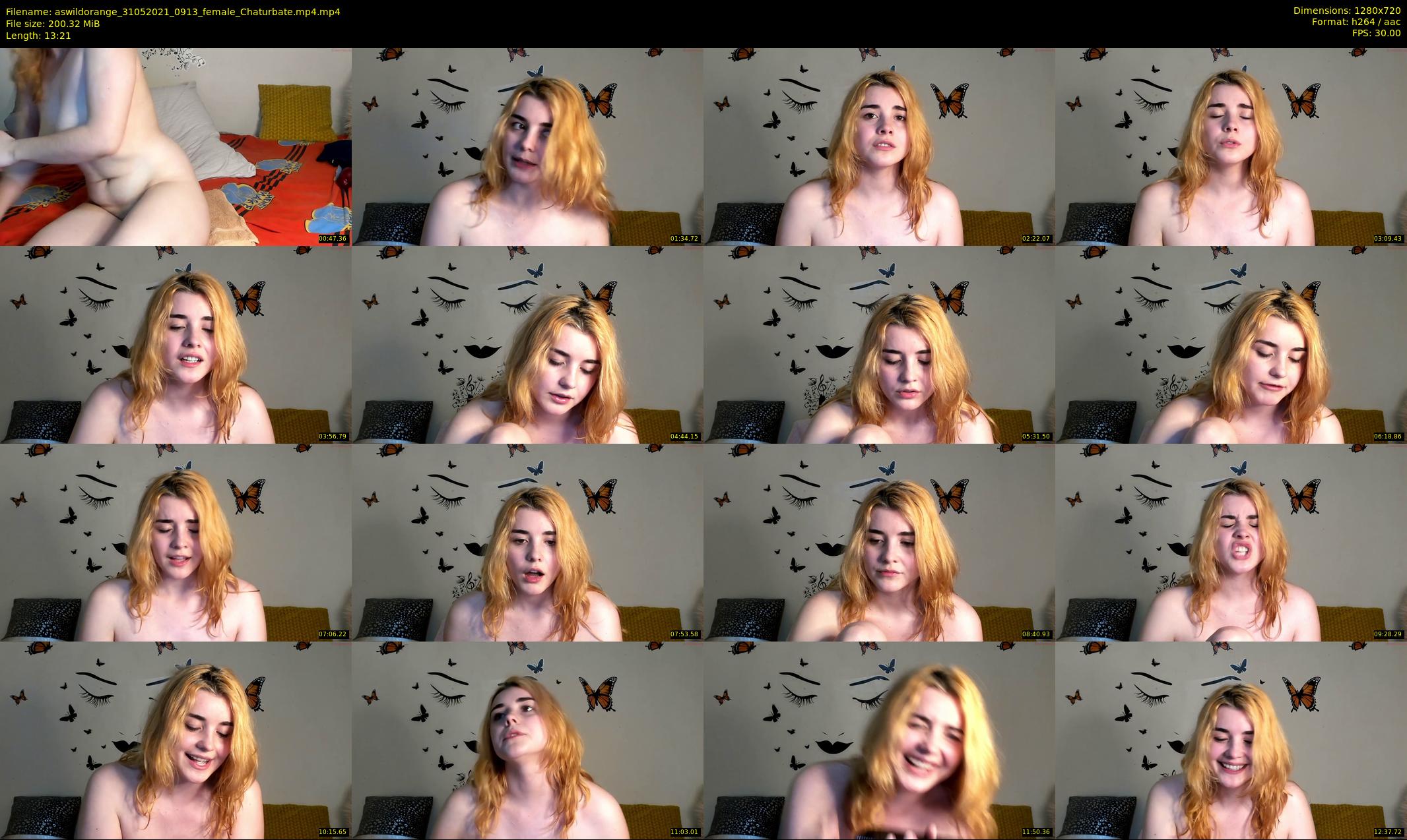 aswildorange — 14 minute Chaturbate female cam show recording, 720p, May 31, 2021