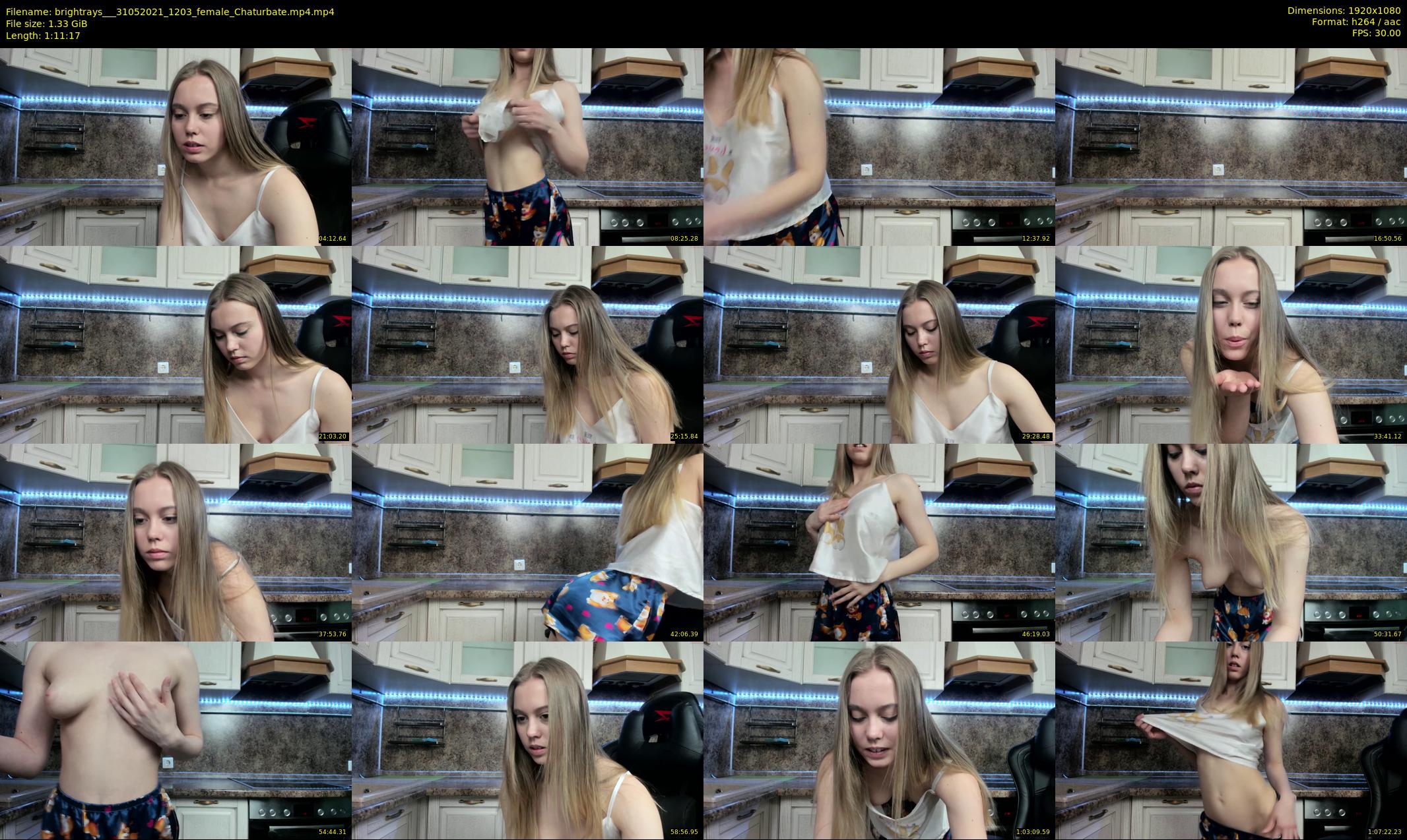 brightrays__ — 72 minute Chaturbate female cam show recording, 1080p, May 31, 2021