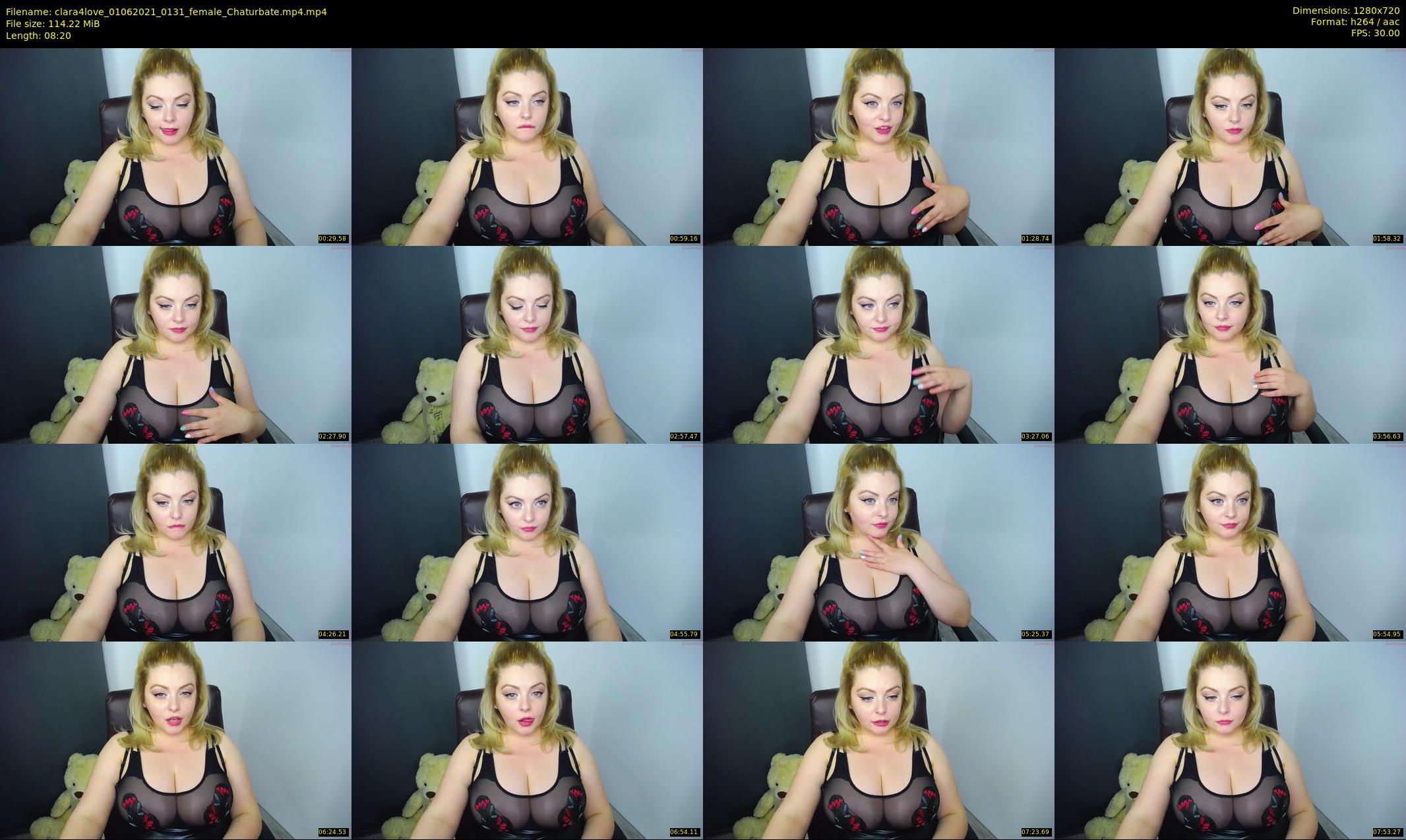 clara4love — 9 minute Chaturbate female cam show recording, 720p, Jun 1, 2021