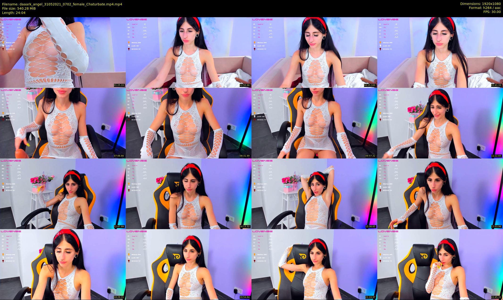 daaark_angel — 25 minute Chaturbate female cam show recording, 1080p, May 31, 2021