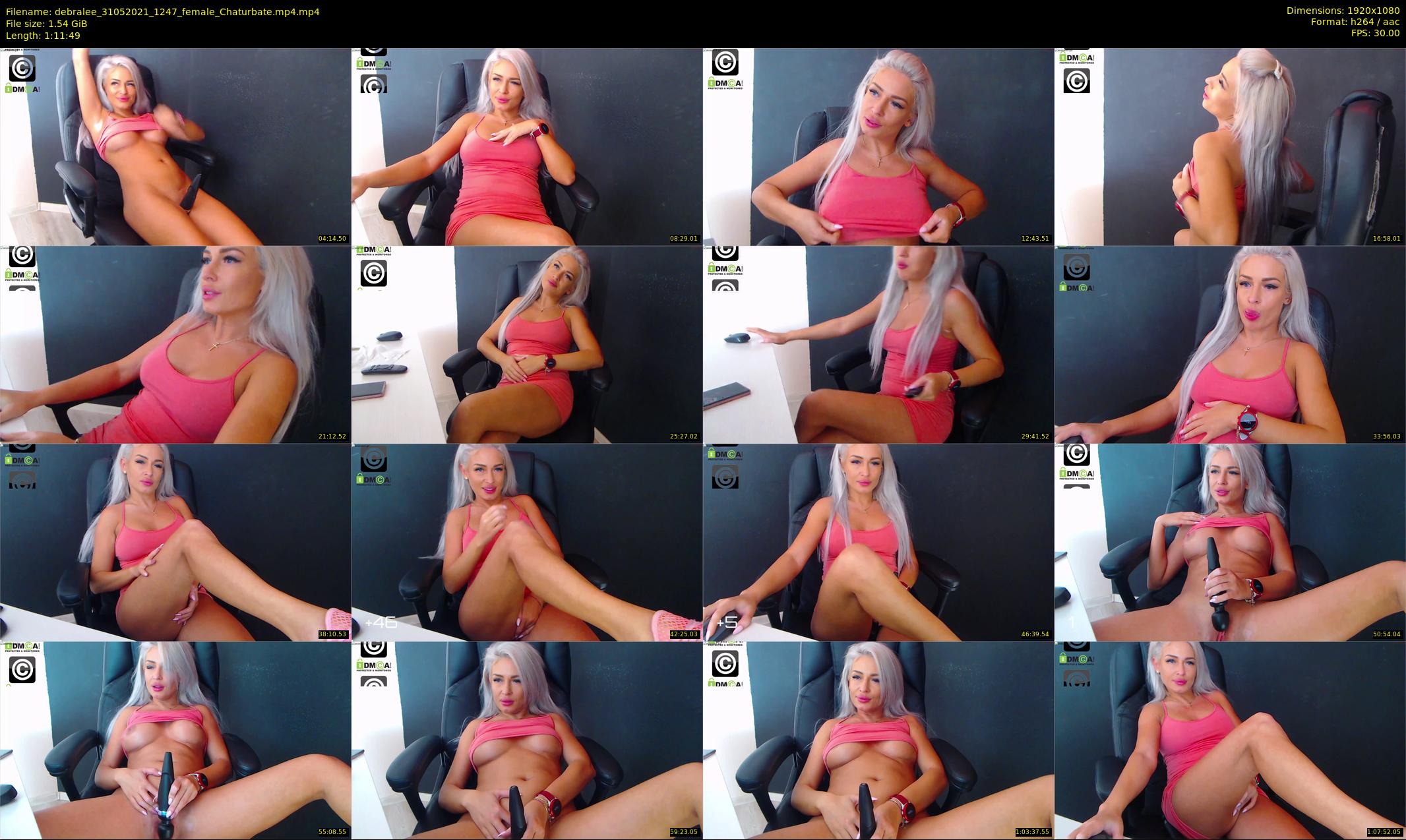 debralee — 72 minute Chaturbate female cam show recording, 1080p, May 31, 2021