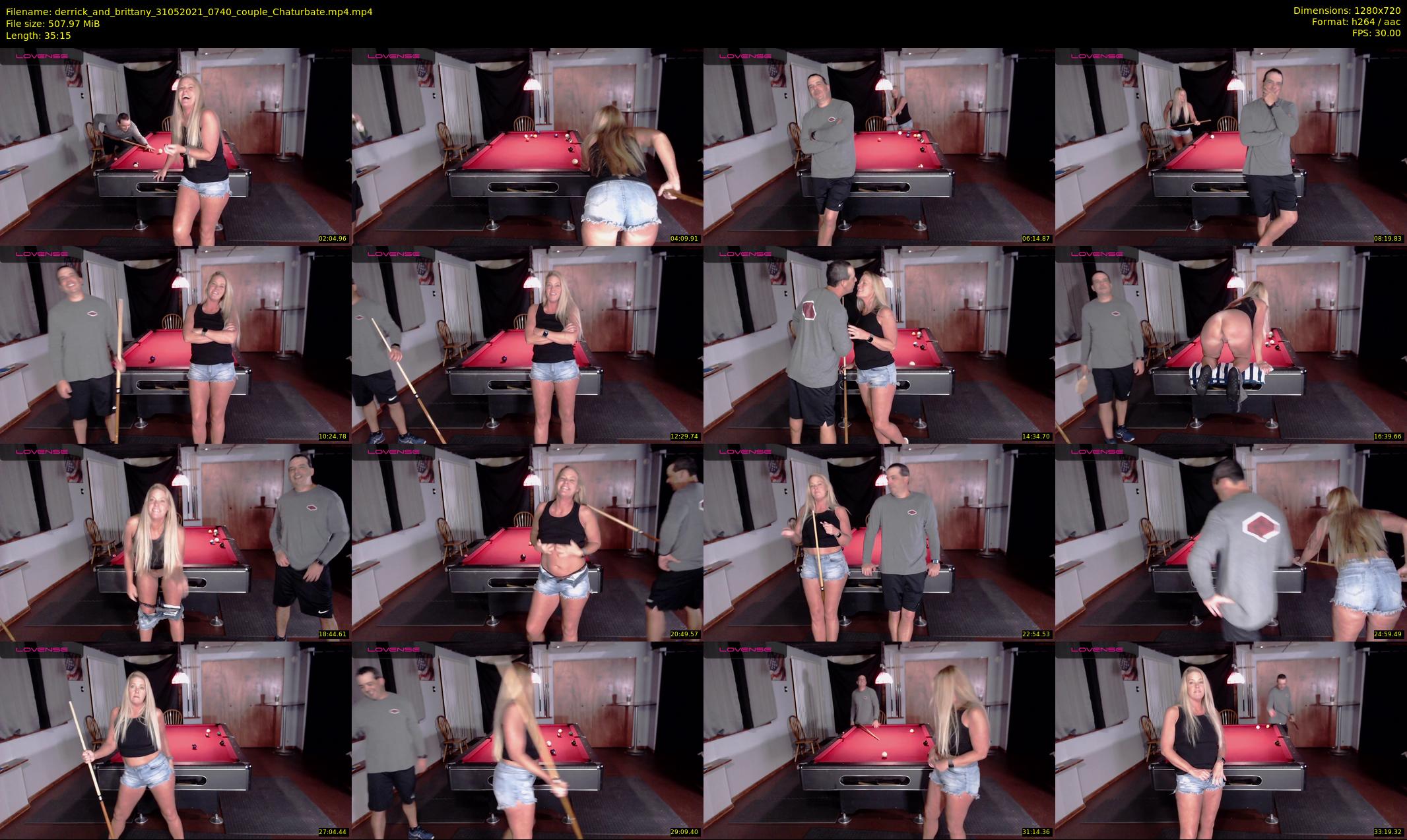 derrick_and_brittany — 36 minute Chaturbate couple cam show recording, 720p, May 31, 2021
