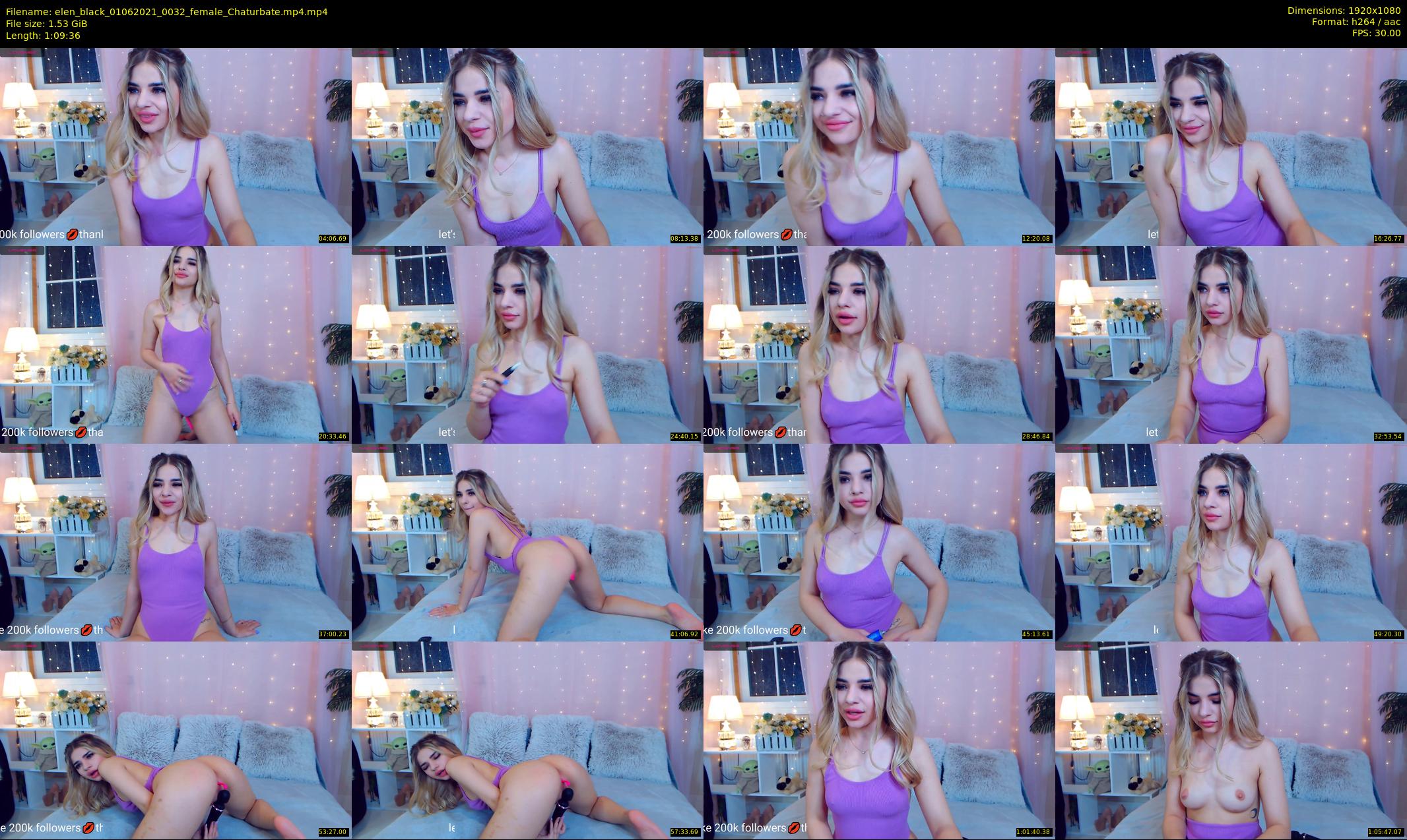 elen_black — 70 minute Chaturbate female cam show recording, 1080p, Jun 1, 2021