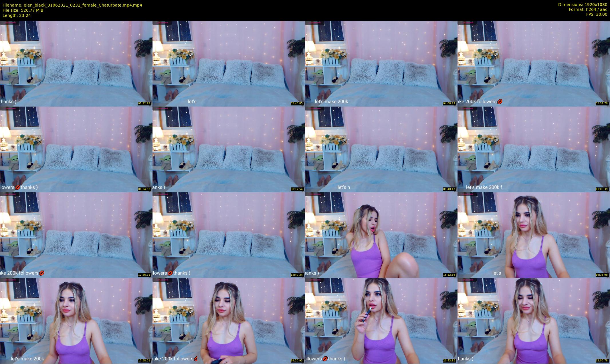elen_black — 24 minute Chaturbate female cam show recording, 1080p, Jun 1, 2021
