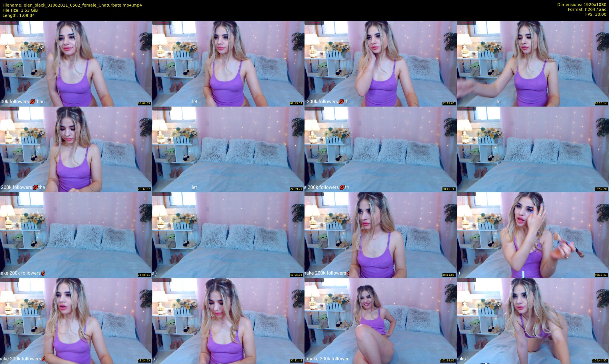 elen_black — 70 minute Chaturbate female cam show recording, 1080p, Jun 1, 2021