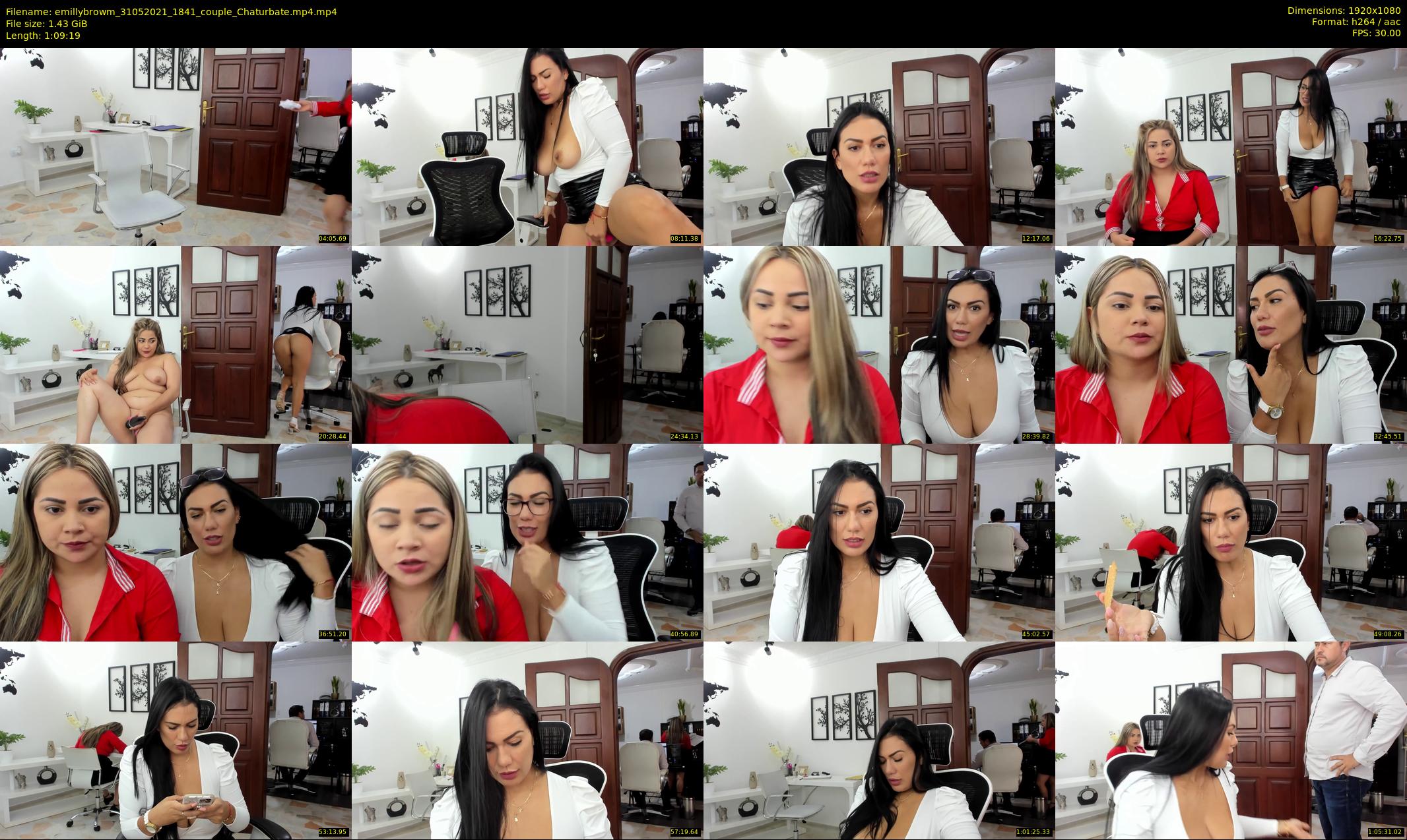 emillybrowm — 70 minute Chaturbate couple cam show recording, 1080p, May 31, 2021