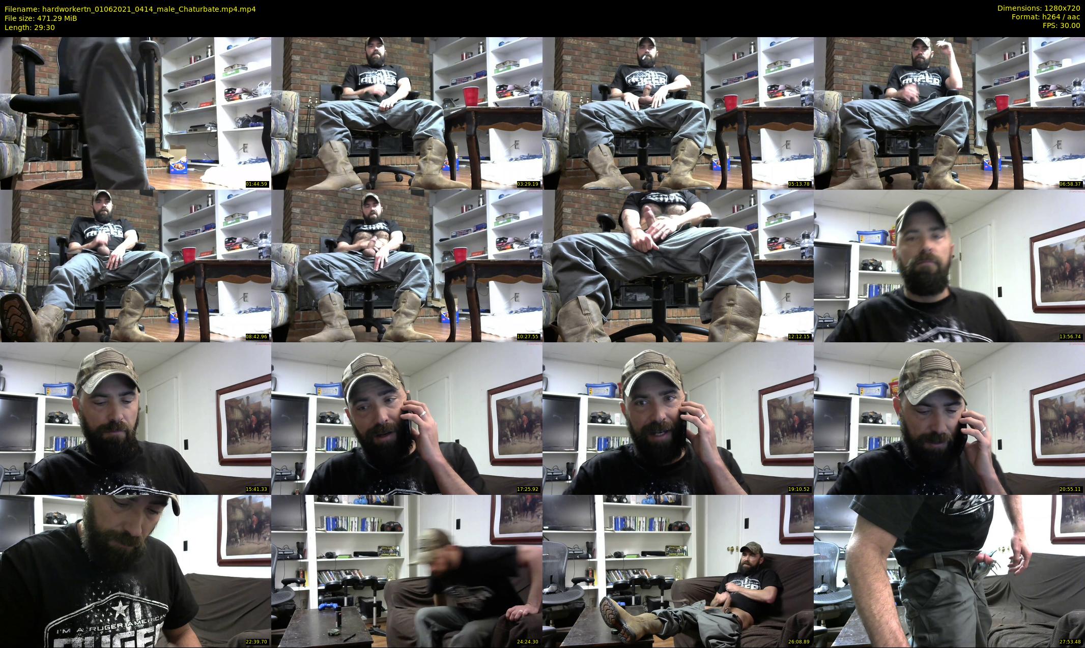 hardworkertn — 30 minute Chaturbate male cam show recording, 720p, Jun 1, 2021