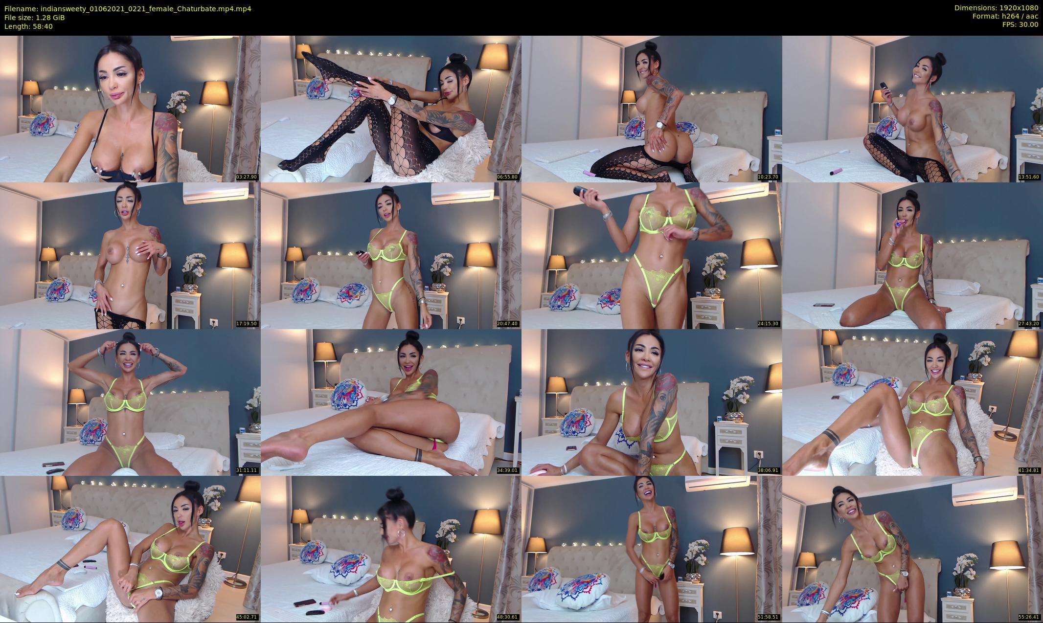 indiansweety — 59 minute Chaturbate female cam show recording, 1080p, Jun 1, 2021