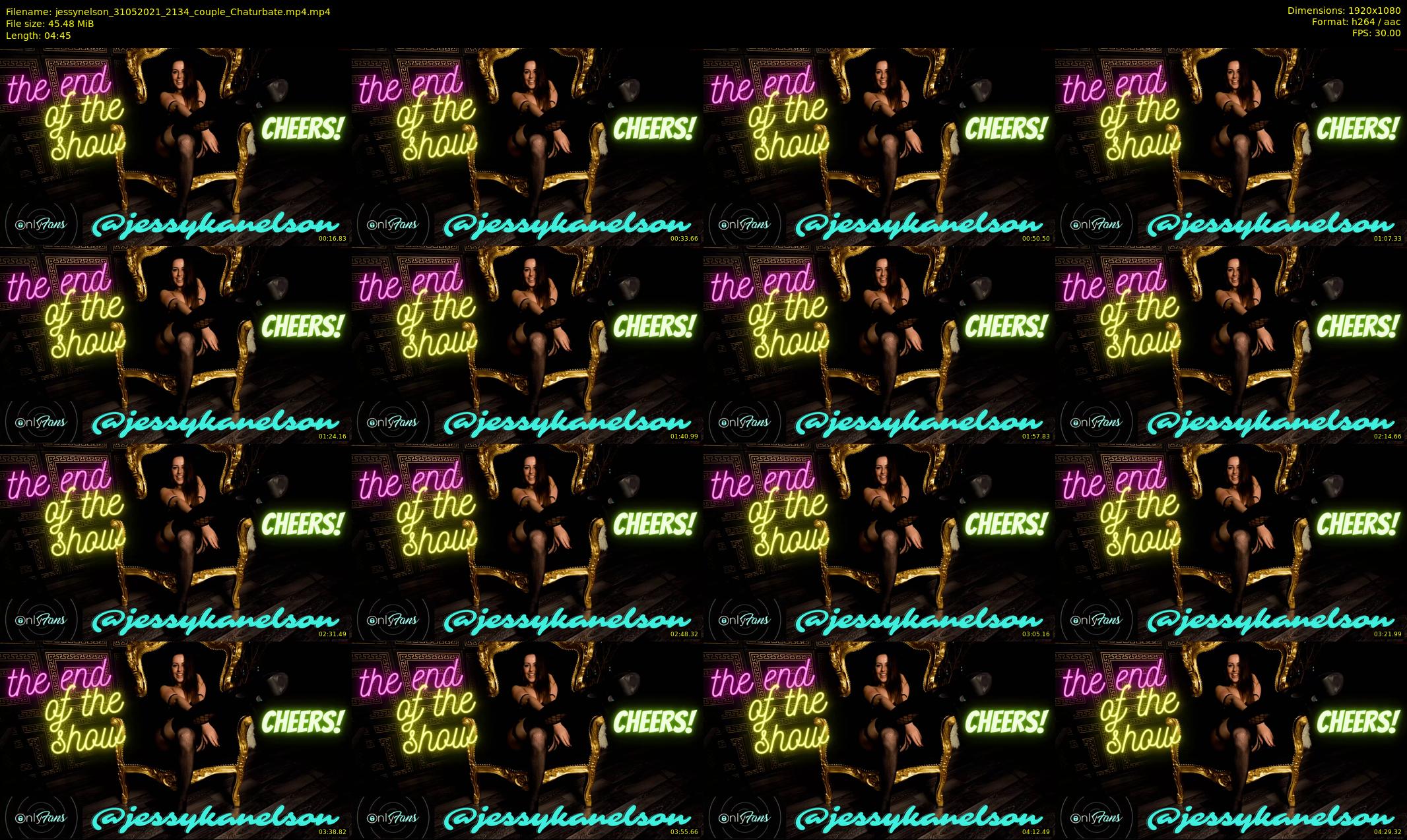 jessynelson — 5 minute Chaturbate female cam show recording, 1080p, May 31, 2021