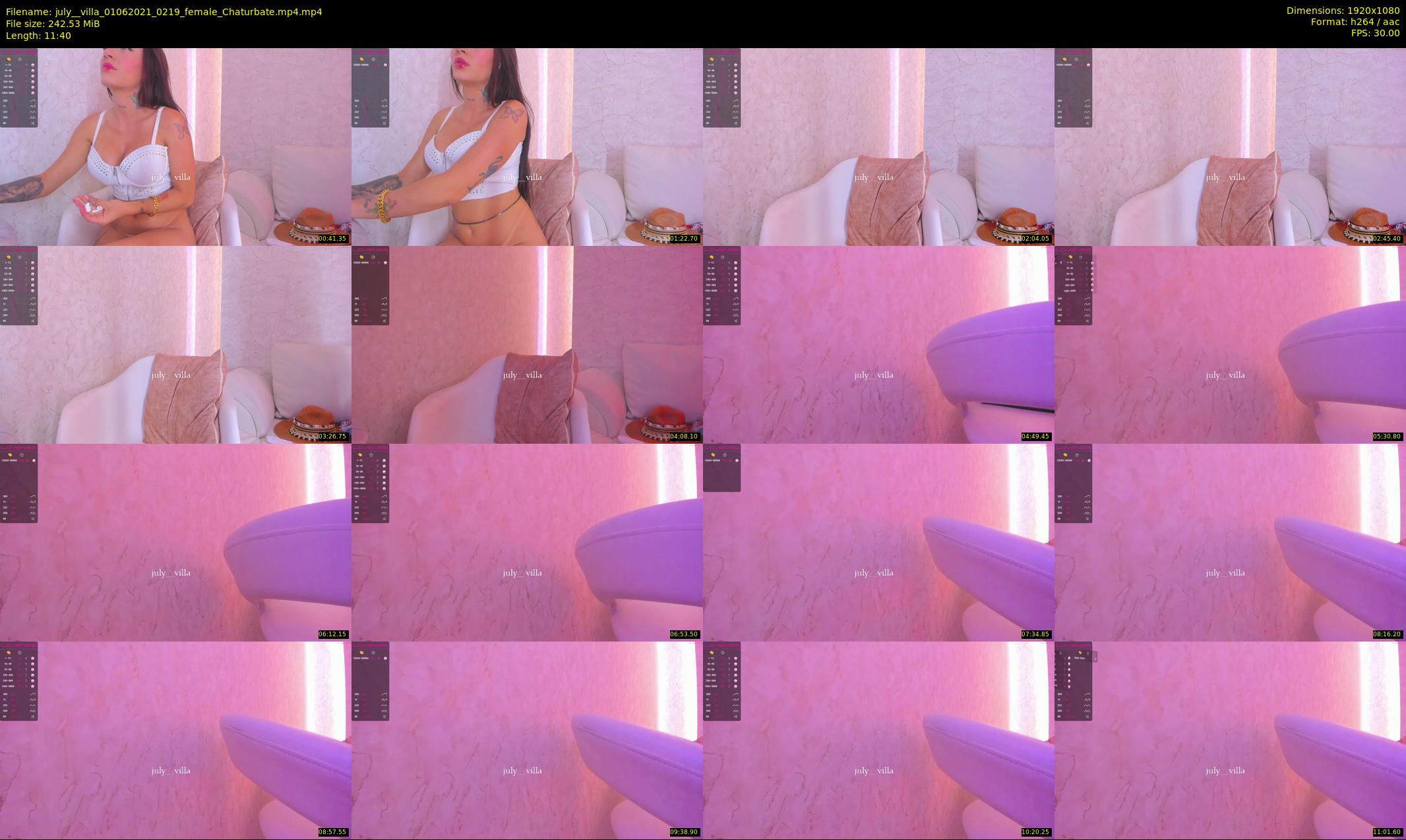 july__villa — 12 minute Chaturbate female cam show recording, 1080p, Jun 1, 2021