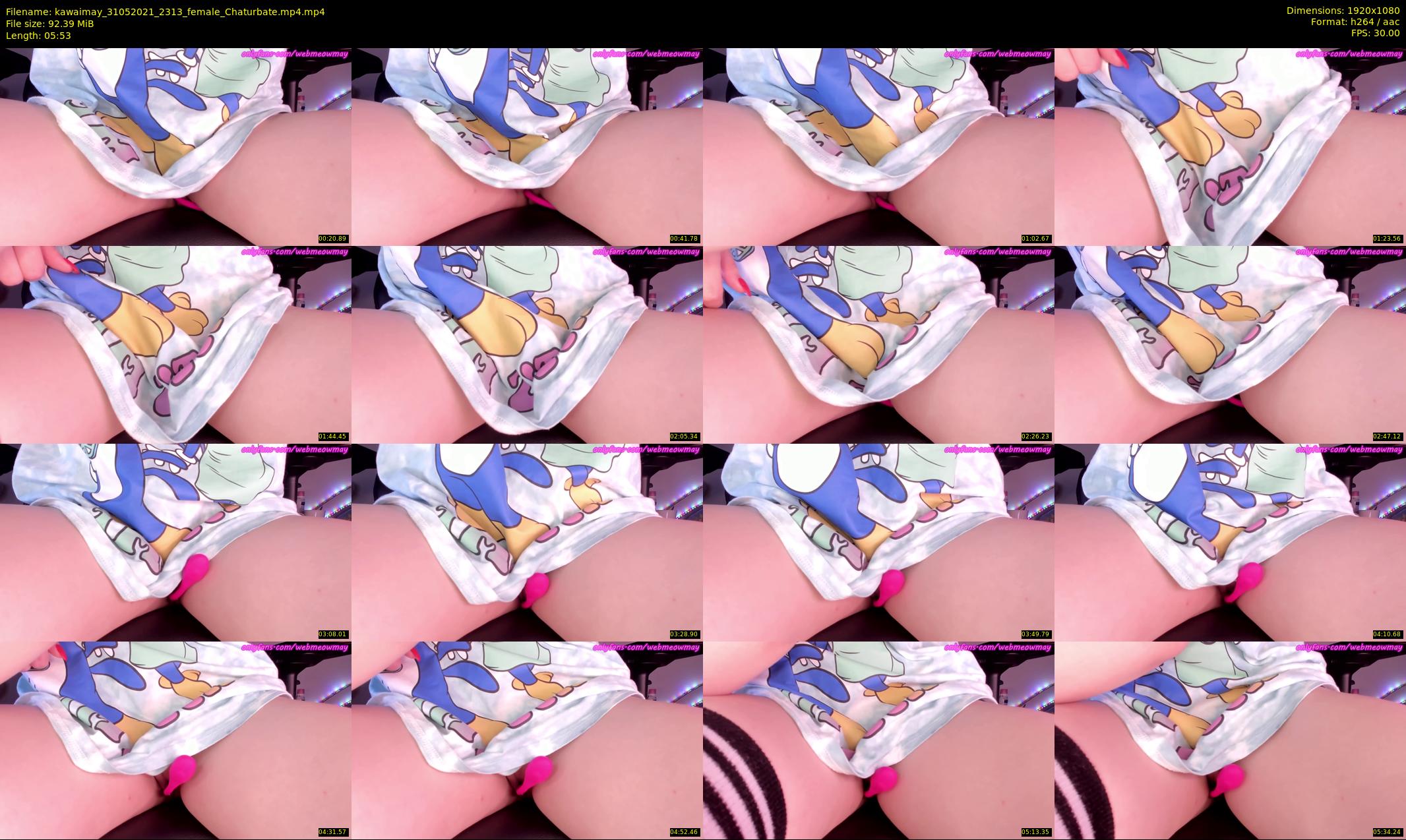 kawaimay — 6 minute Chaturbate female cam show recording, 1080p, May 31, 2021