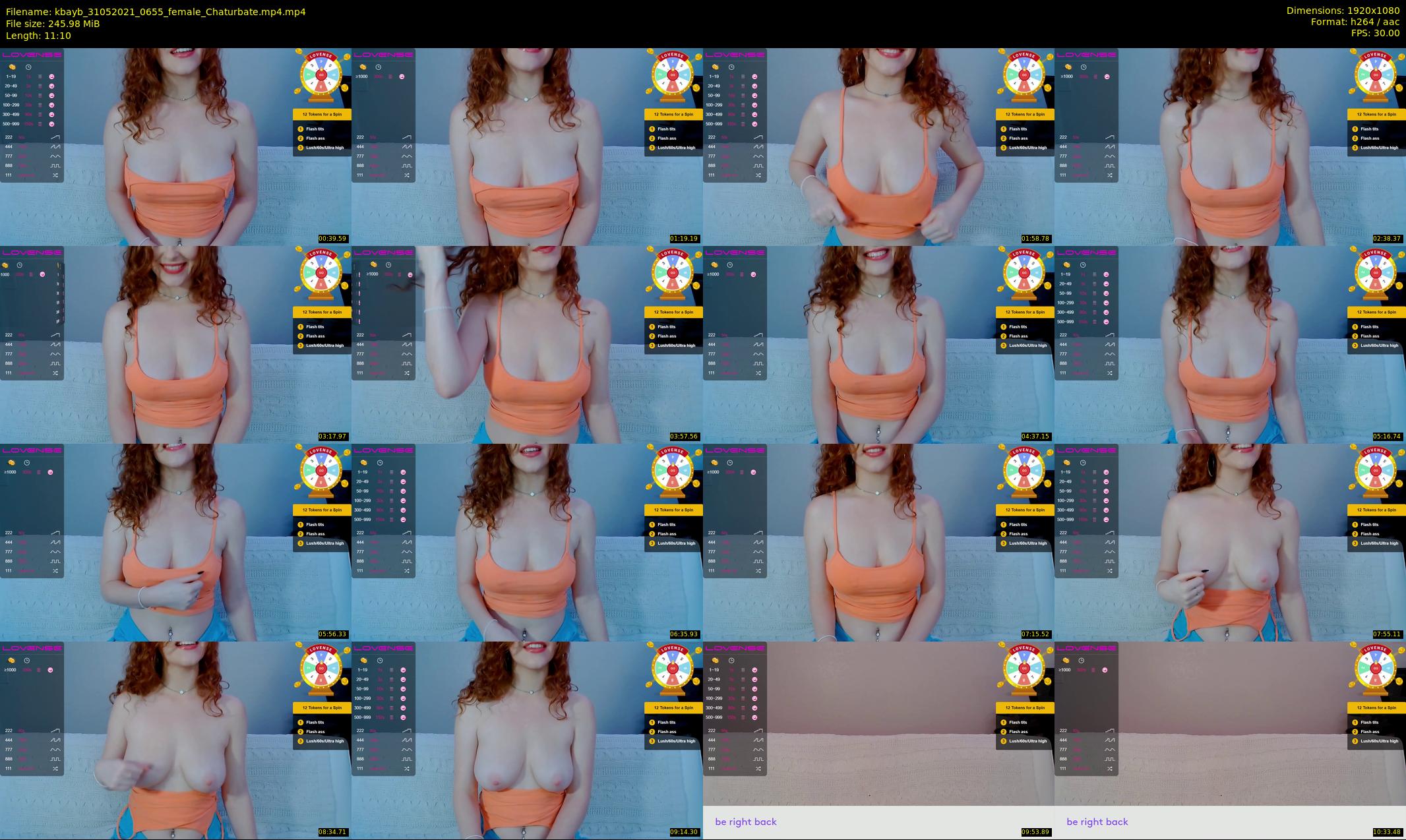 kbayb — 12 minute Chaturbate female cam show recording, 1080p, May 31, 2021