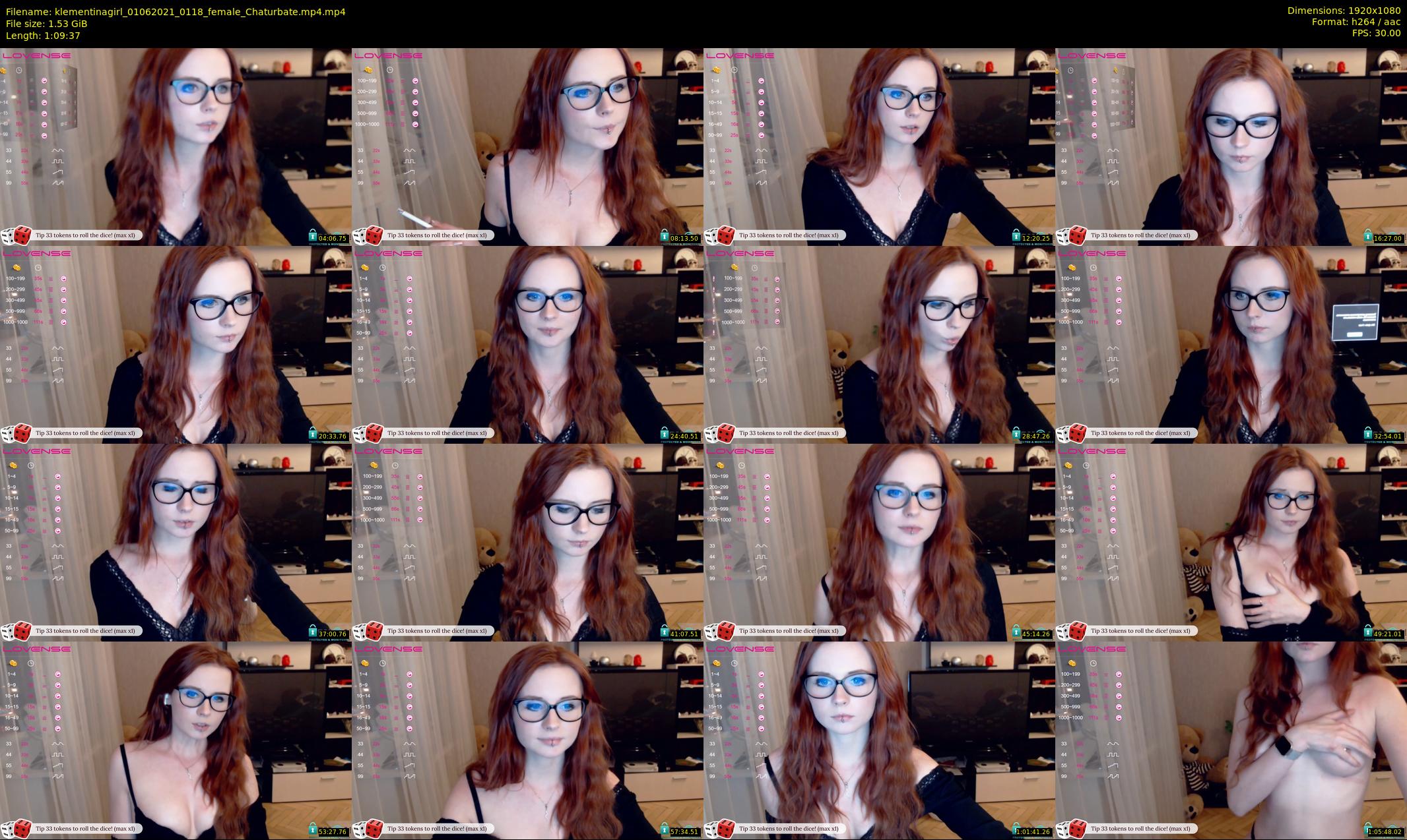 klementinagirl — 70 minute Chaturbate female cam show recording, 1080p, Jun 1, 2021