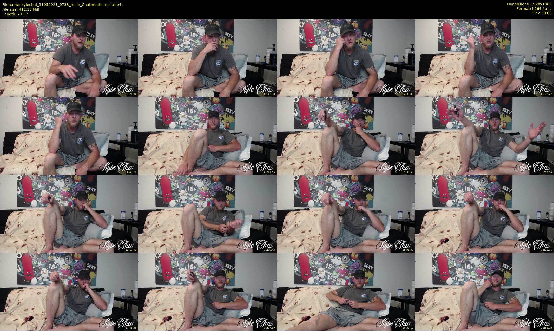 kylechat — 24 minute Chaturbate male cam show recording, 1080p, May 31, 2021