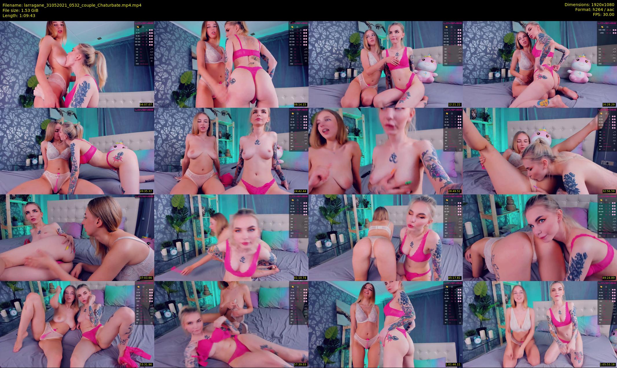 larragane — 70 minute Chaturbate couple cam show recording, 1080p, May 31, 2021