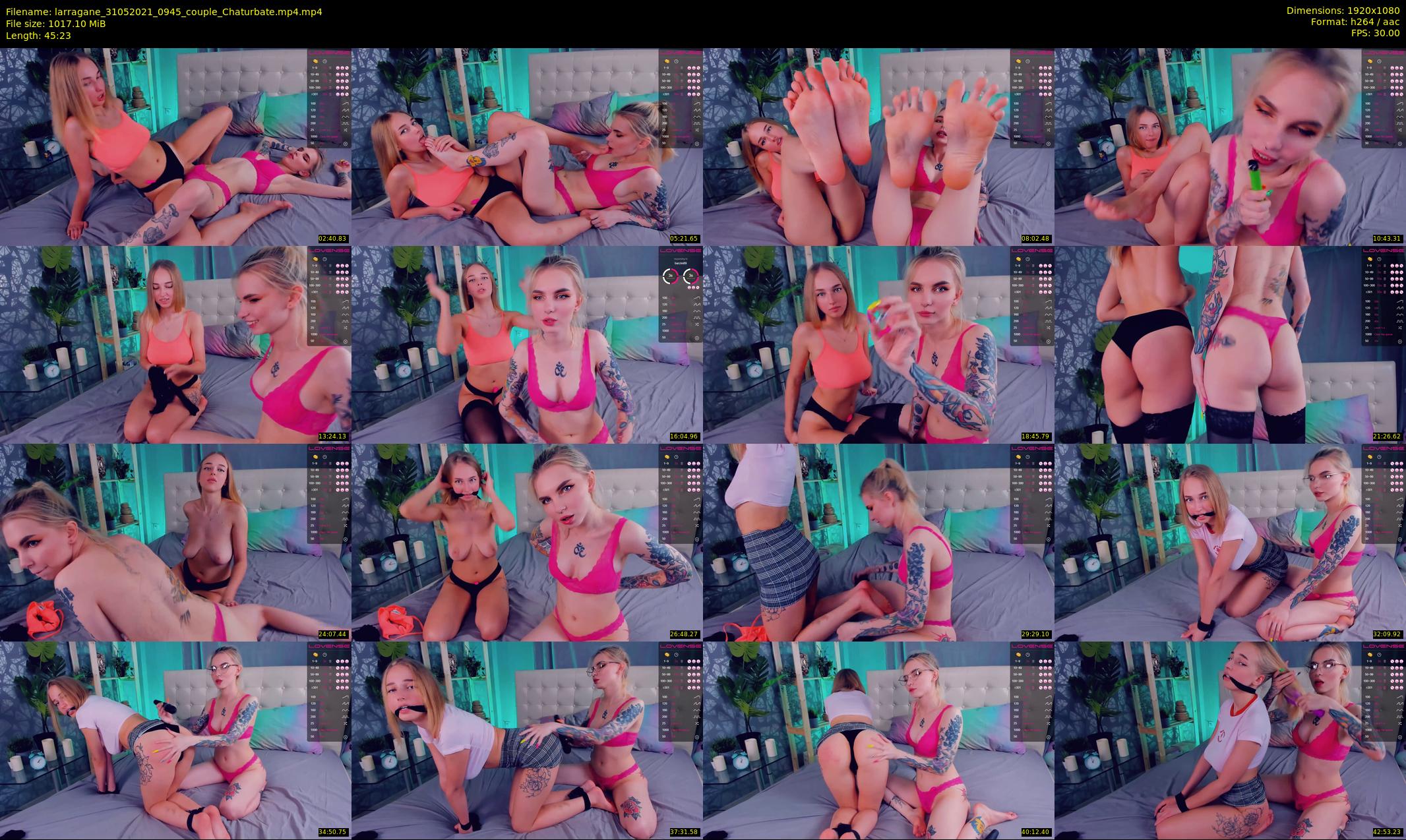 larragane — 46 minute Chaturbate couple cam show recording, 1080p, May 31, 2021