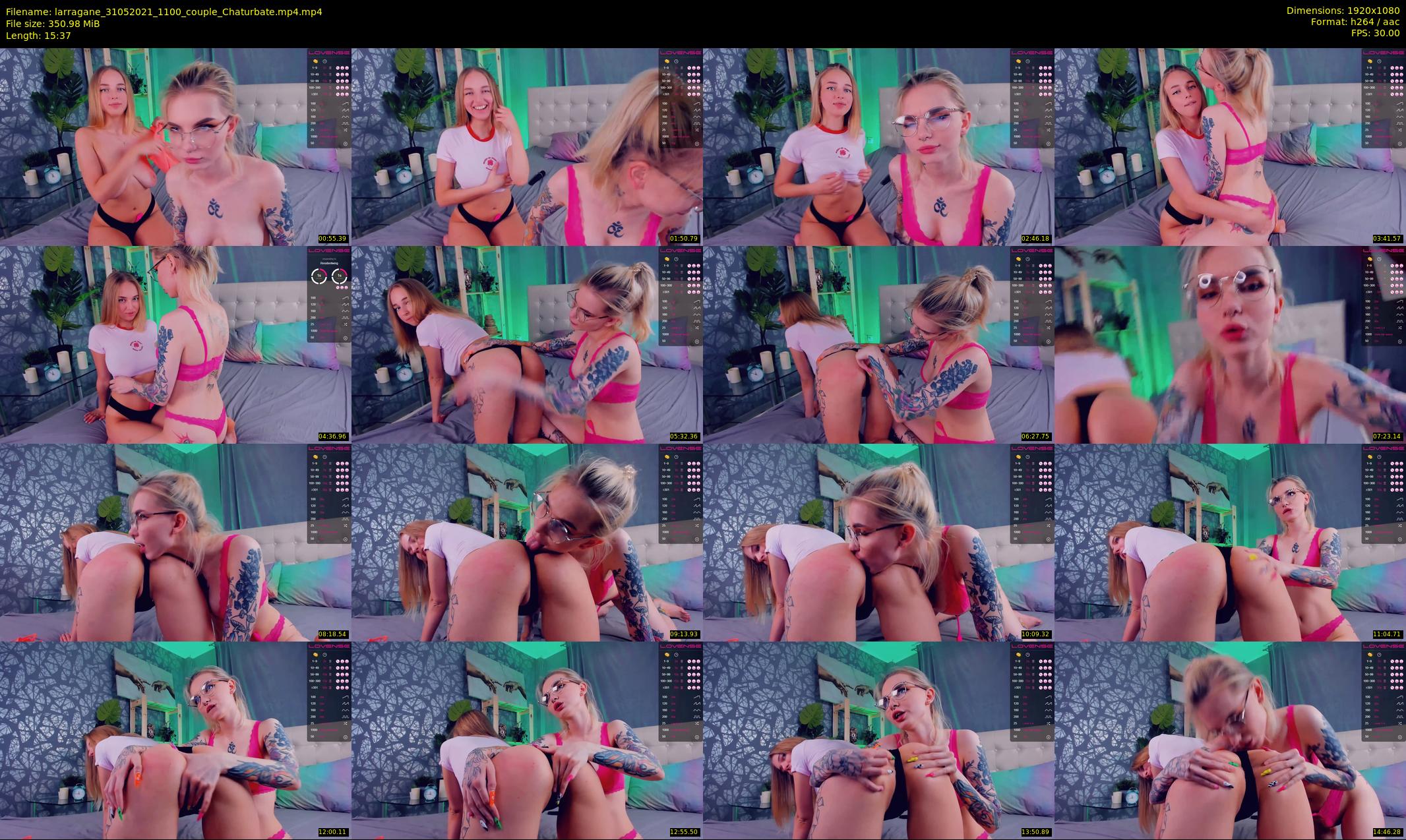 larragane — 16 minute Chaturbate couple cam show recording, 1080p, May 31, 2021
