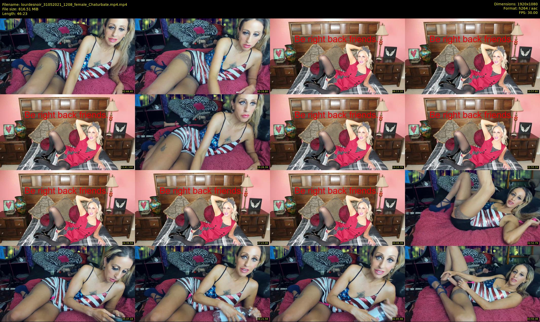 lourdesnoir — 47 minute Chaturbate female cam show recording, 1080p, May 31, 2021