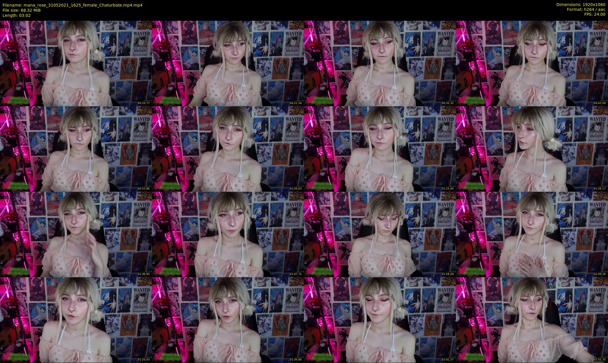 mana_rose — 4 minute Chaturbate female cam show recording, 1080p, May 31, 2021