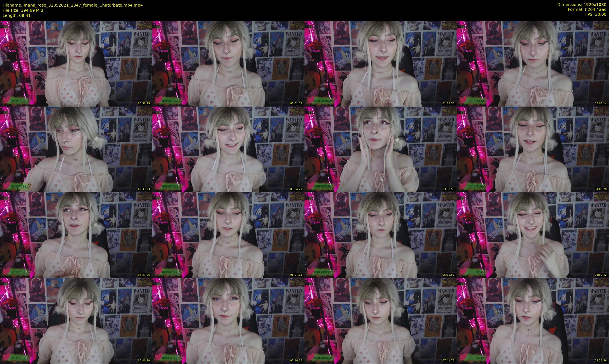mana_rose — 9 minute Chaturbate female cam show recording, 1080p, May 31, 2021