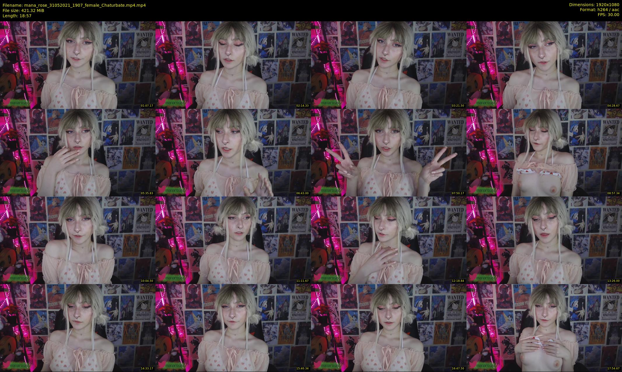 mana_rose — 19 minute Chaturbate female cam show recording, 1080p, May 31, 2021