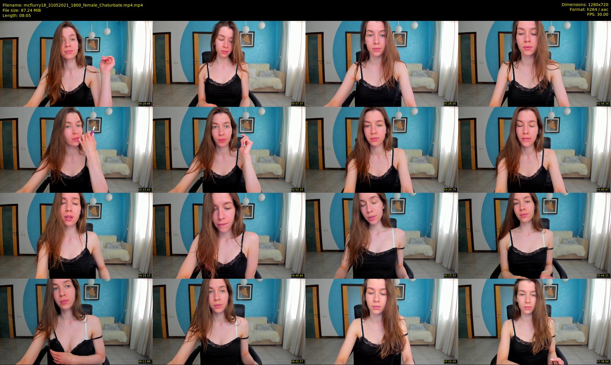 mcflurry18 — 9 minute Chaturbate female cam show recording, 720p, May 31, 2021