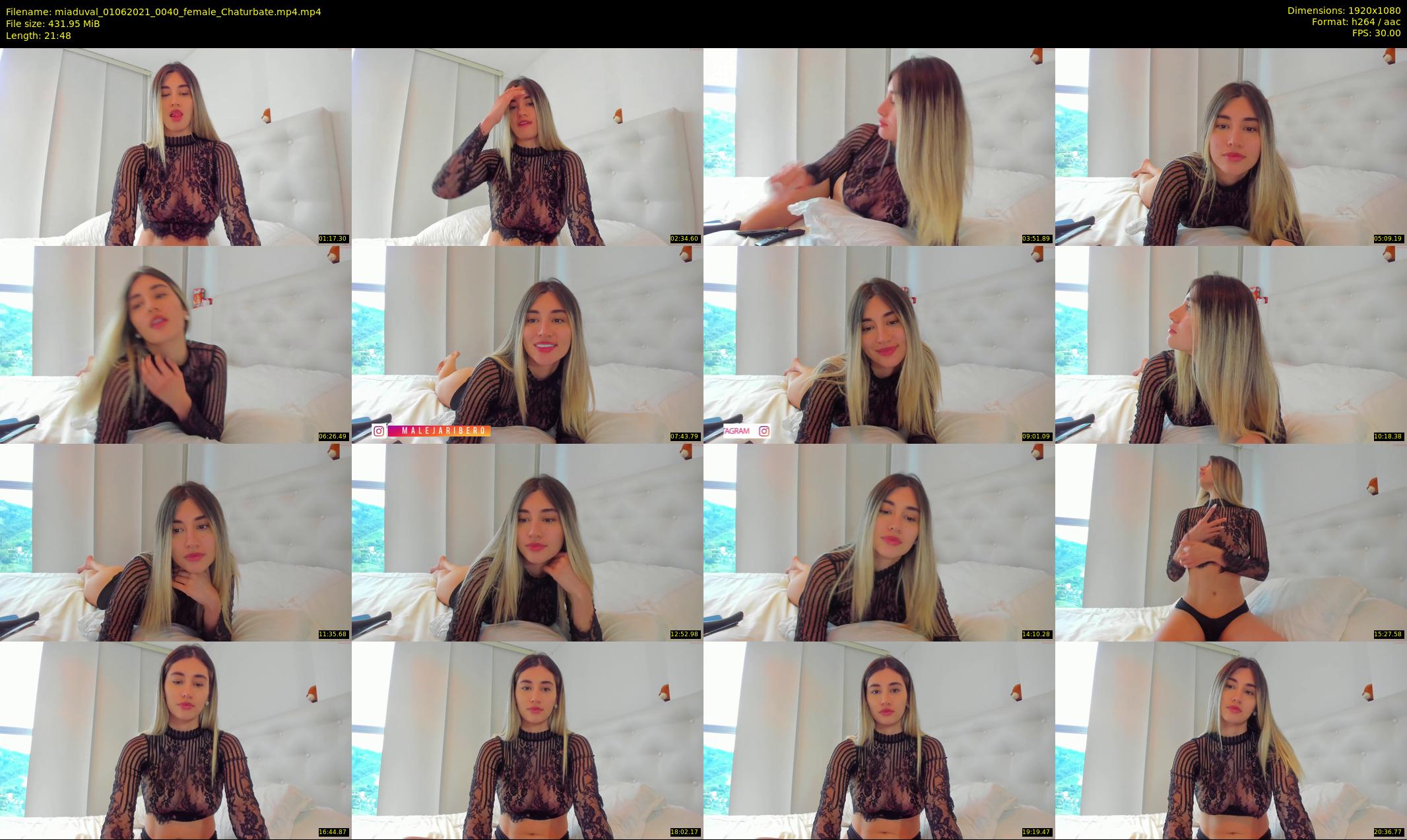 miaduval — 22 minute Chaturbate female cam show recording, 1080p, Jun 1, 2021