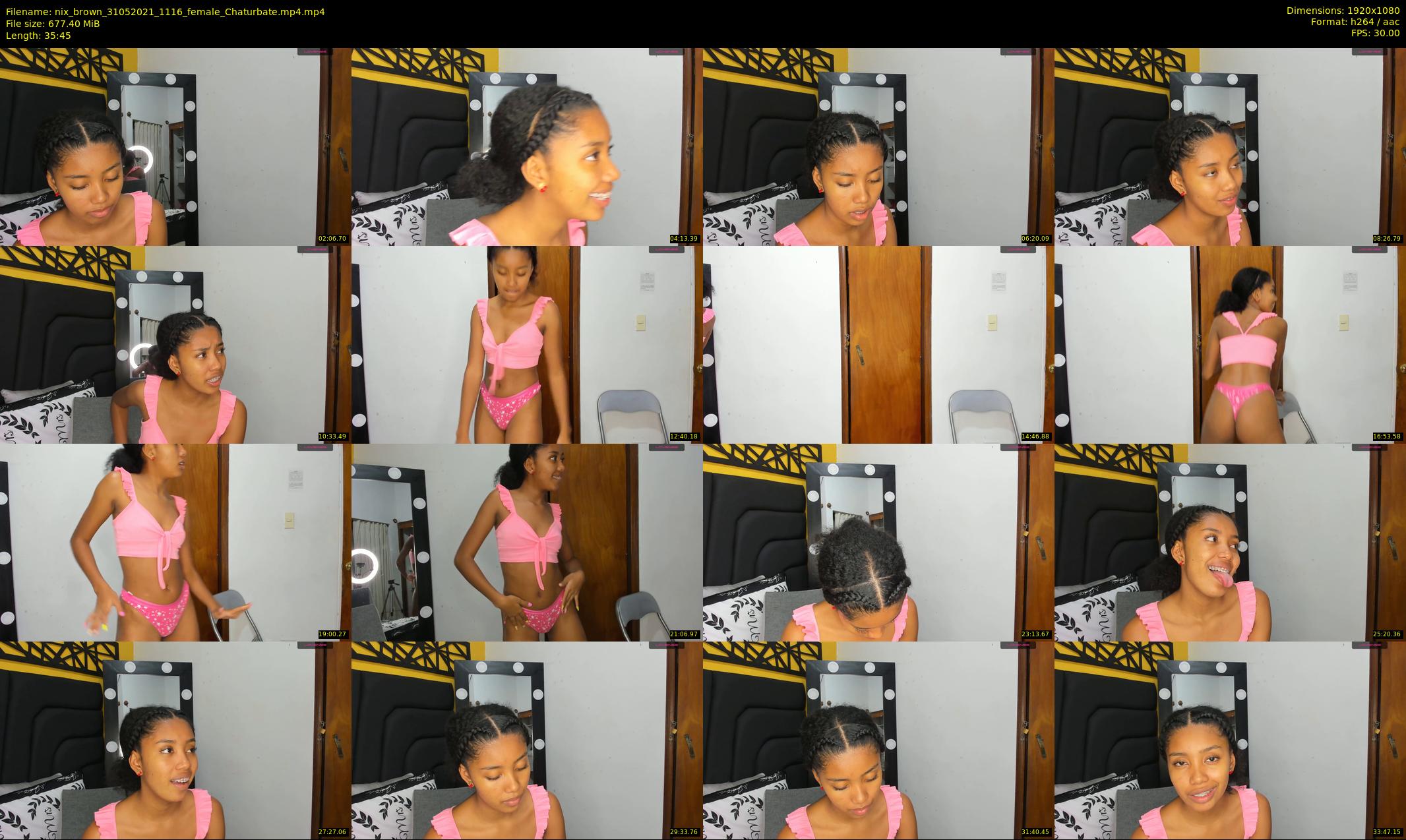 nix_brown — 36 minute Chaturbate female cam show recording, 1080p, May 31, 2021