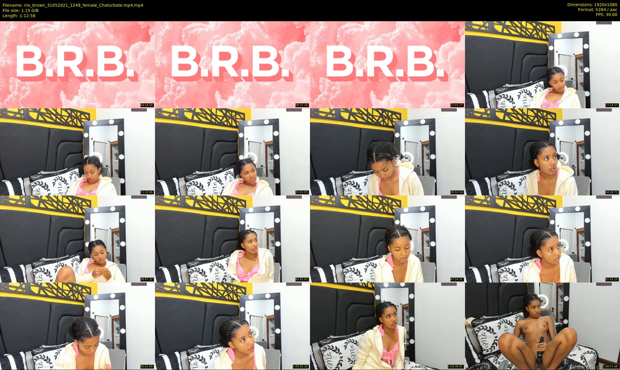 nix_brown — 73 minute Chaturbate female cam show recording, 1080p, May 31, 2021