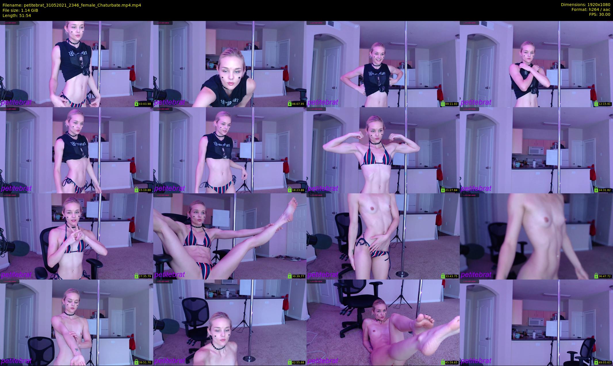 petitebrat — 52 minute Chaturbate female cam show recording, 1080p, May 31, 2021