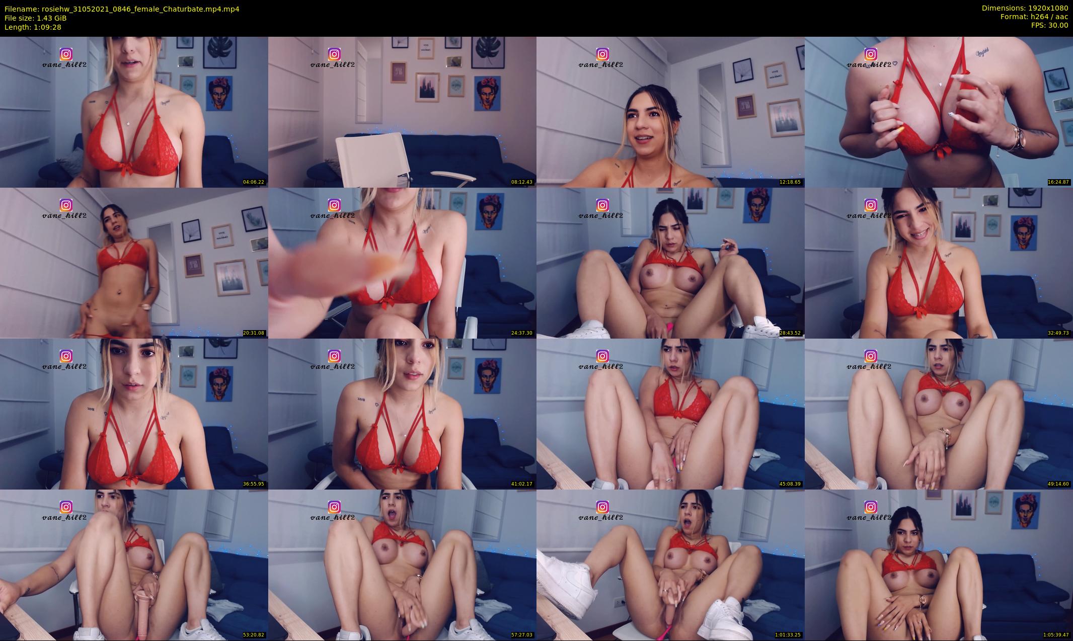 rosiehw — 70 minute Chaturbate couple cam show recording, 1080p, May 31, 2021